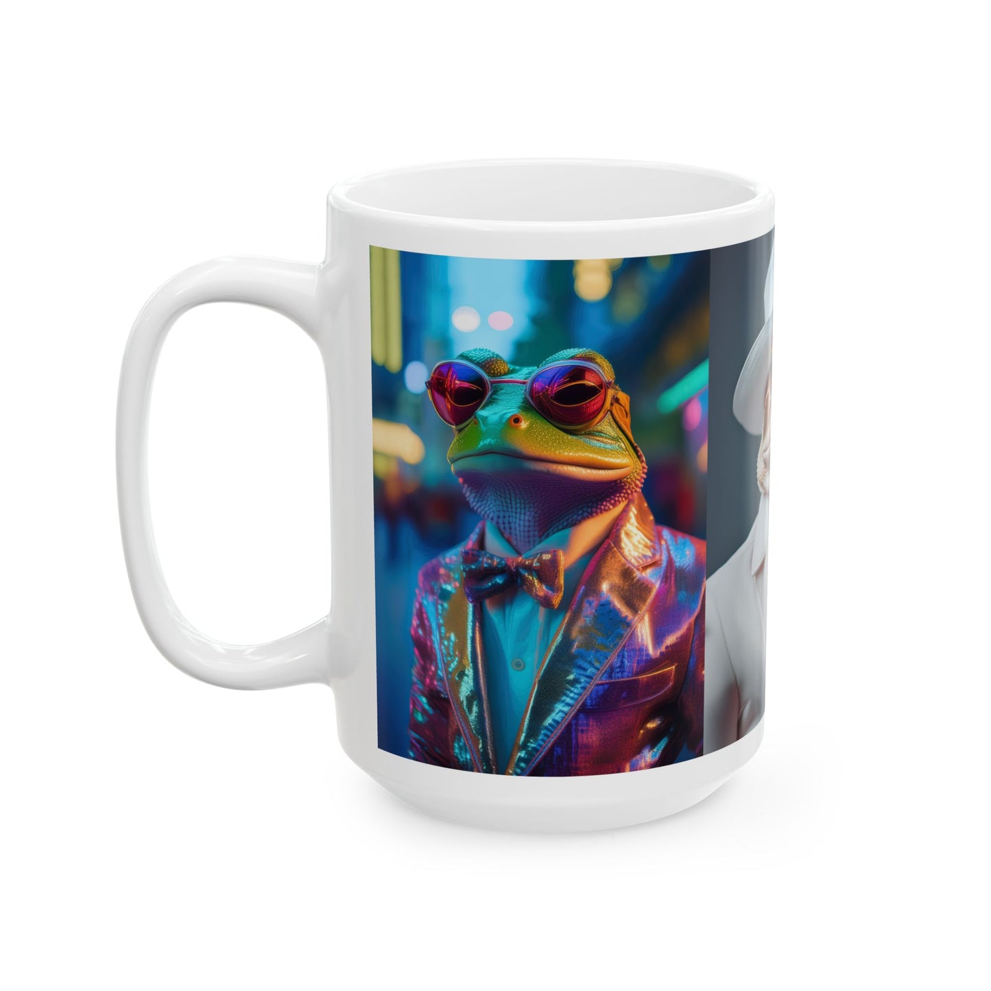 Fashion Frogs Ceramic Mug, (11oz, 15oz)