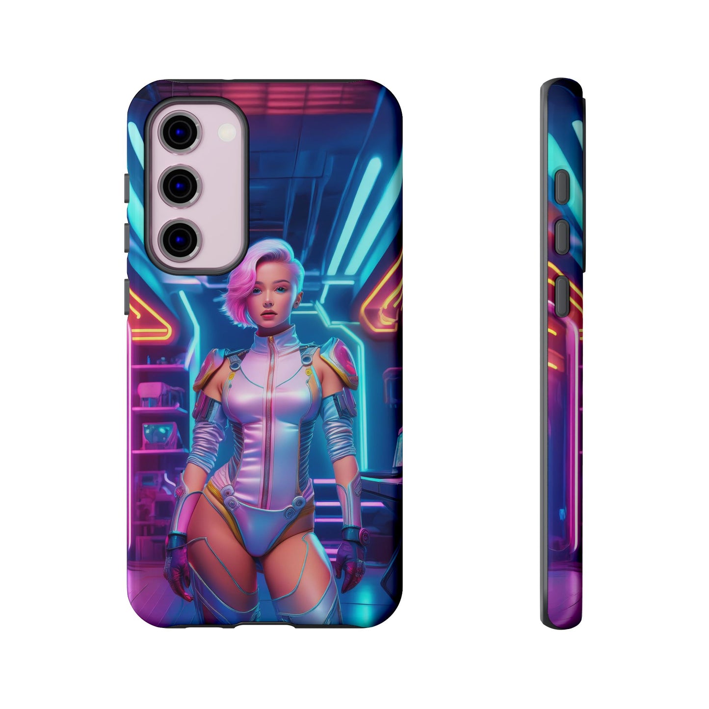 Futuristic Cyberpunk Female Cell Phone Case 002