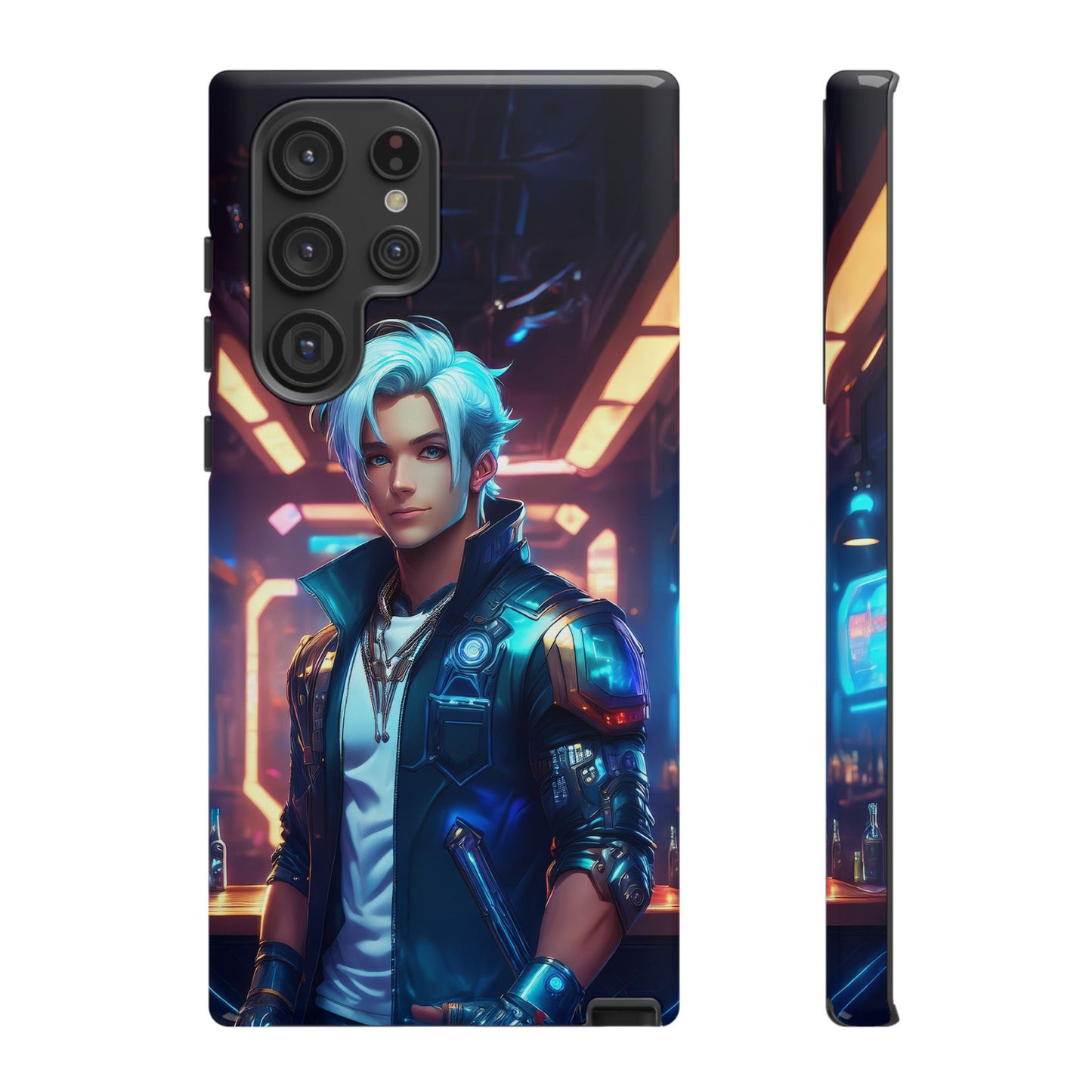 Futuristic Cyberpunk Male Cell Phone Case 009