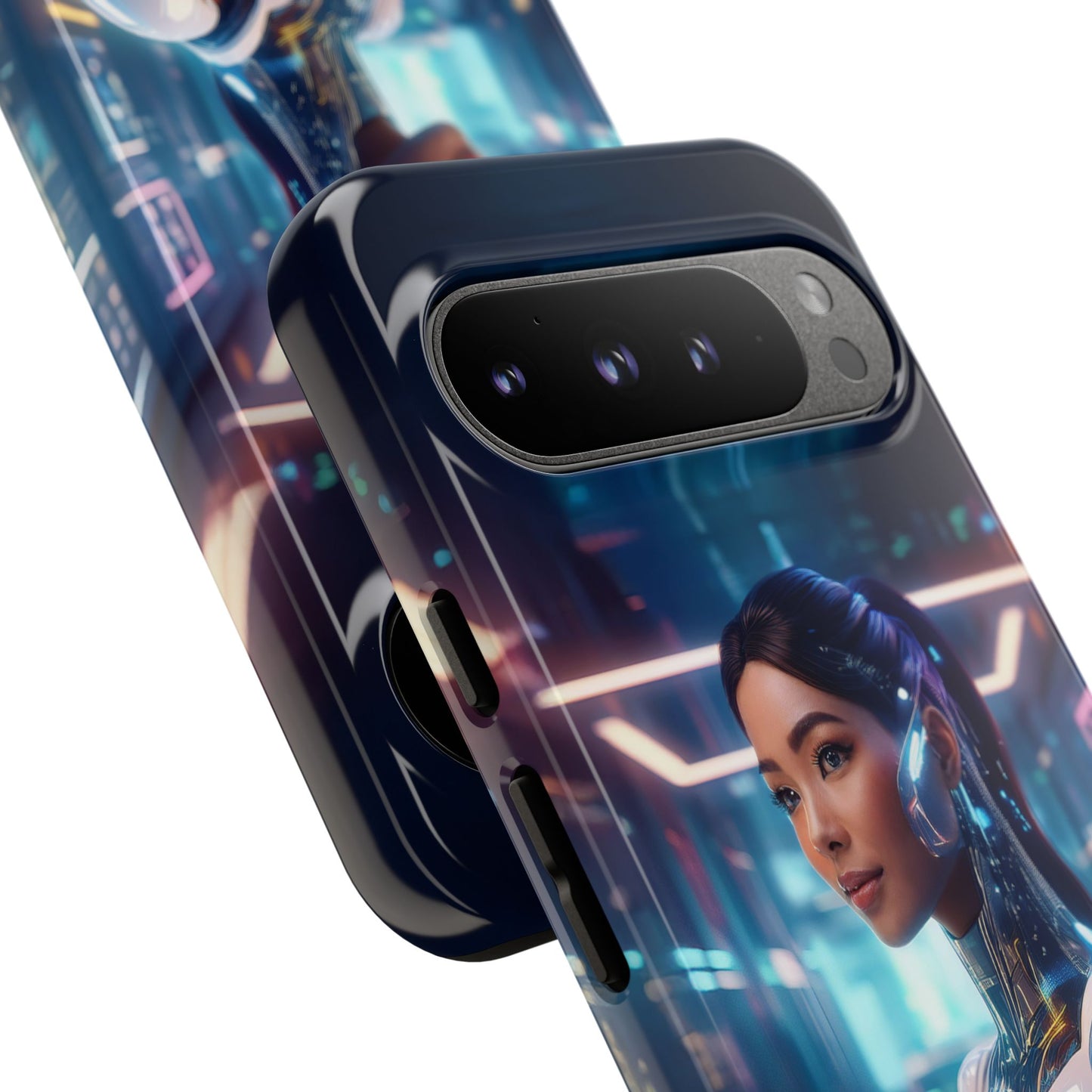 Futuristic Human Android Hybrid Cell Phone Case 005