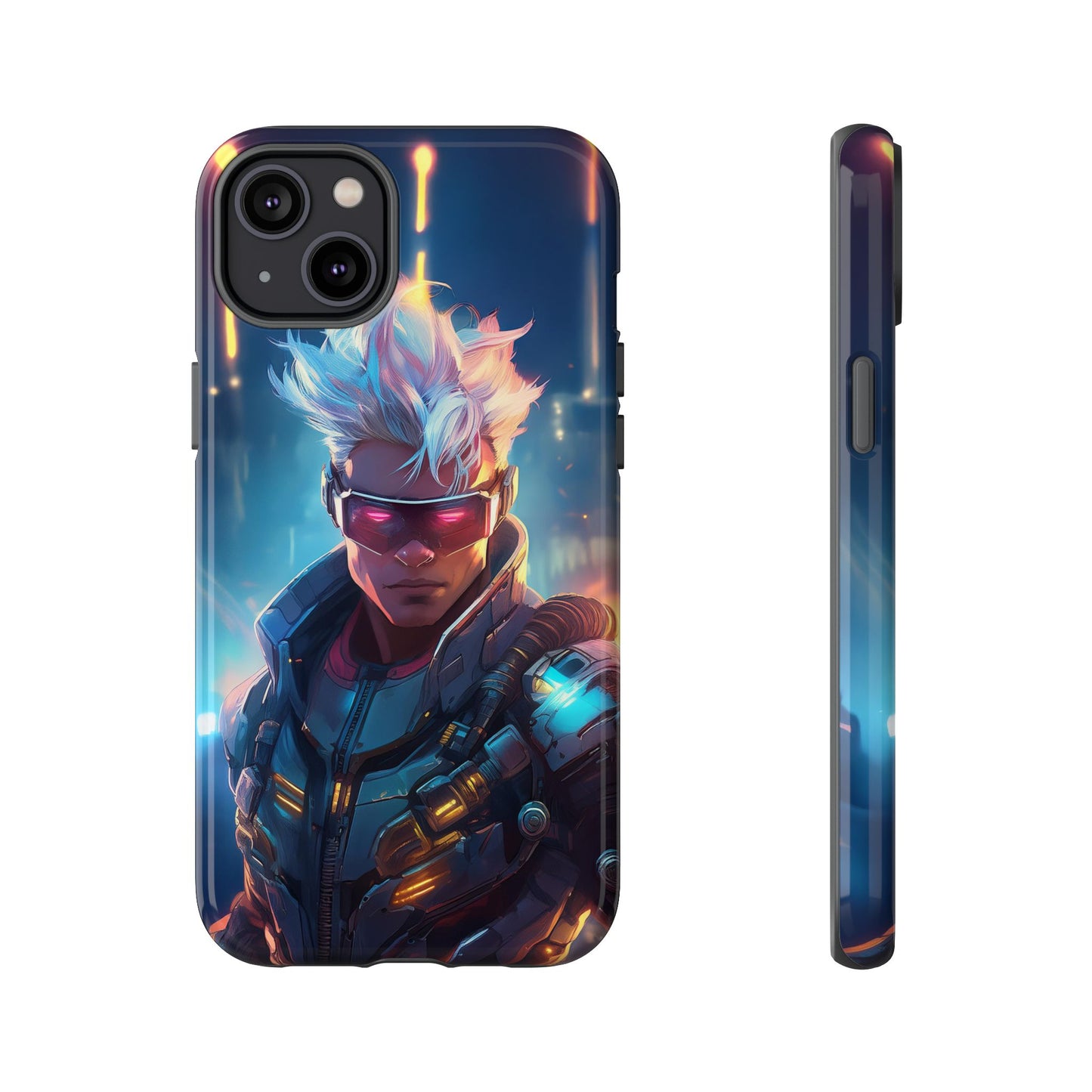 Futuristic Cyberpunk Male Cell Phone Case 018