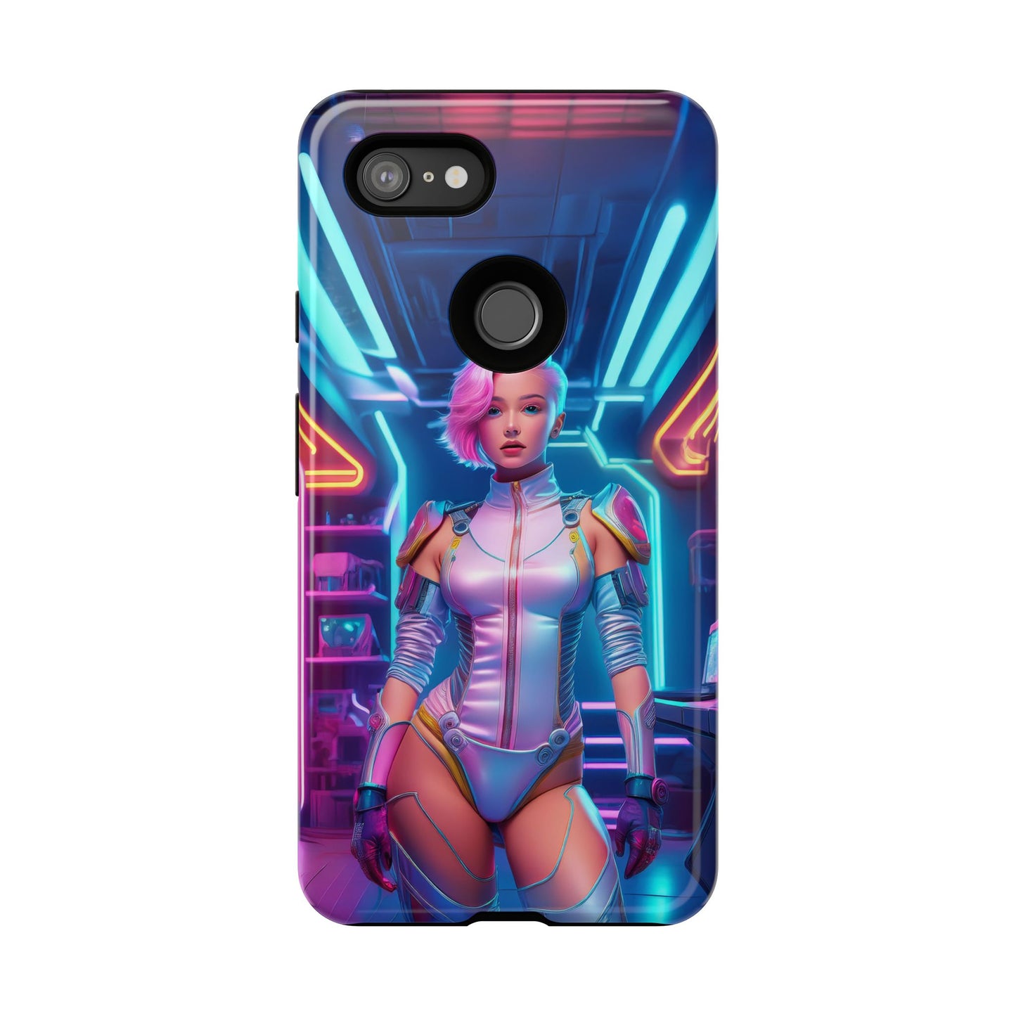 Futuristic Cyberpunk Female Cell Phone Case 002