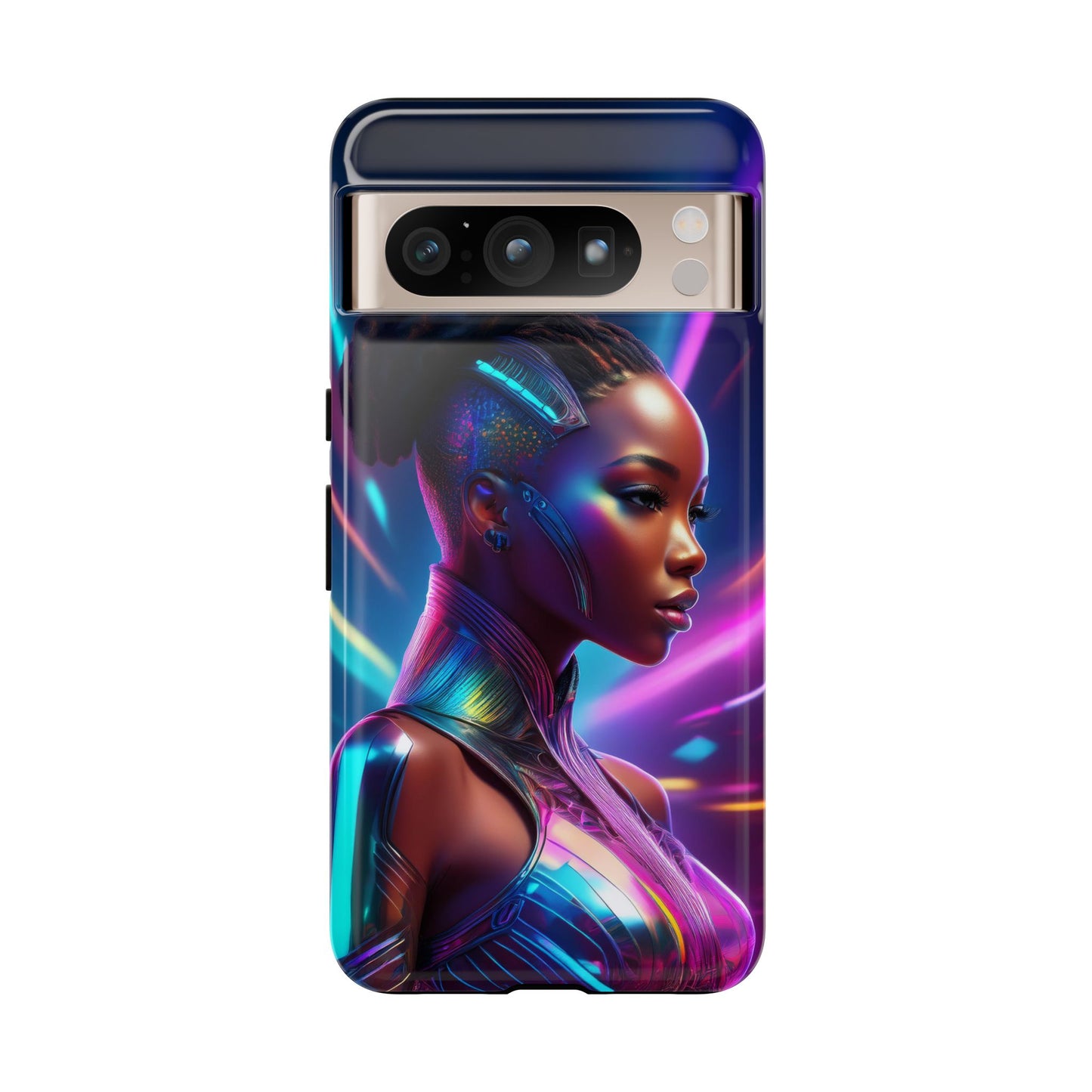 Futuristic Cyberpunk Female Cell Phone Case 014