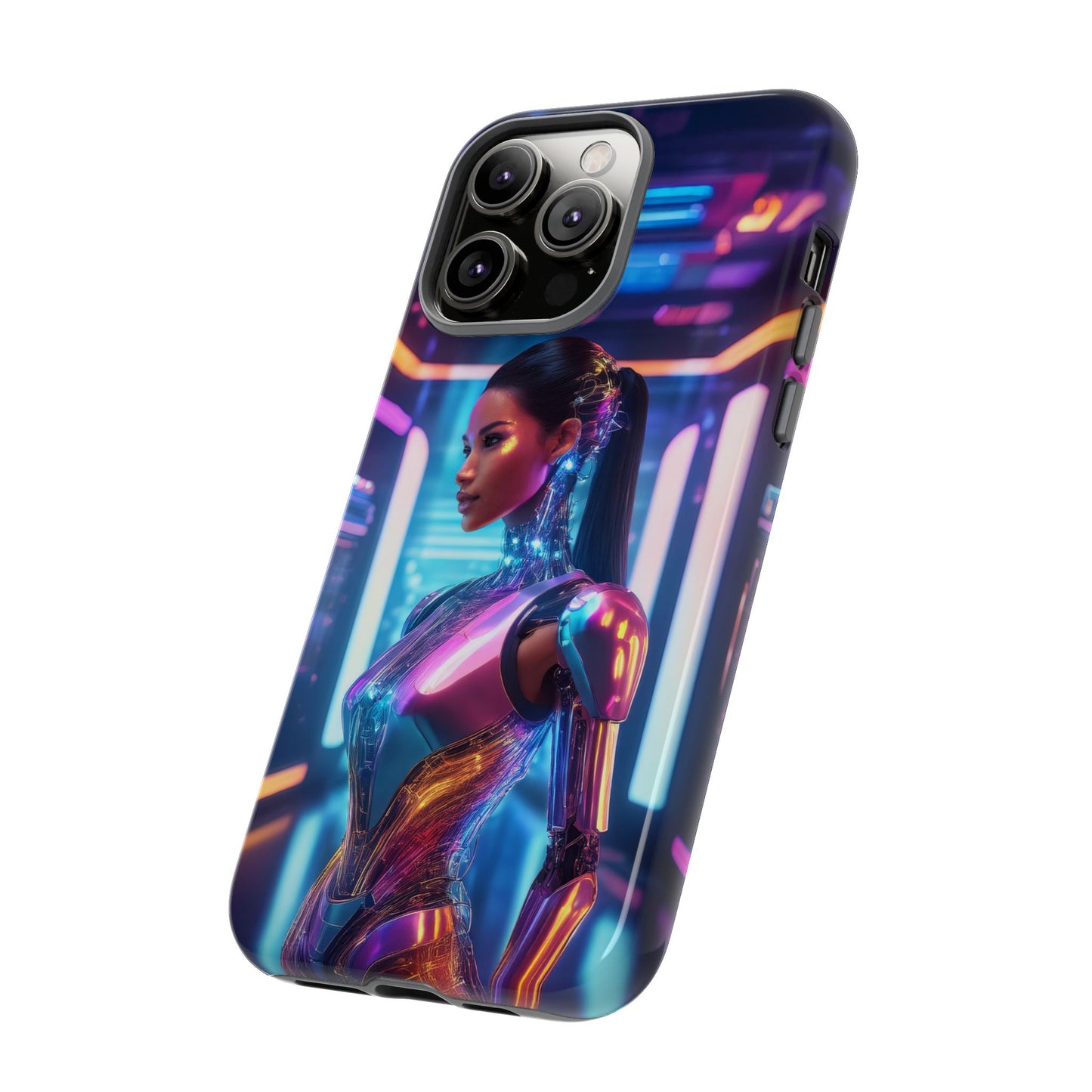 Futuristic Human Android Hybrid Cell Phone Case 016