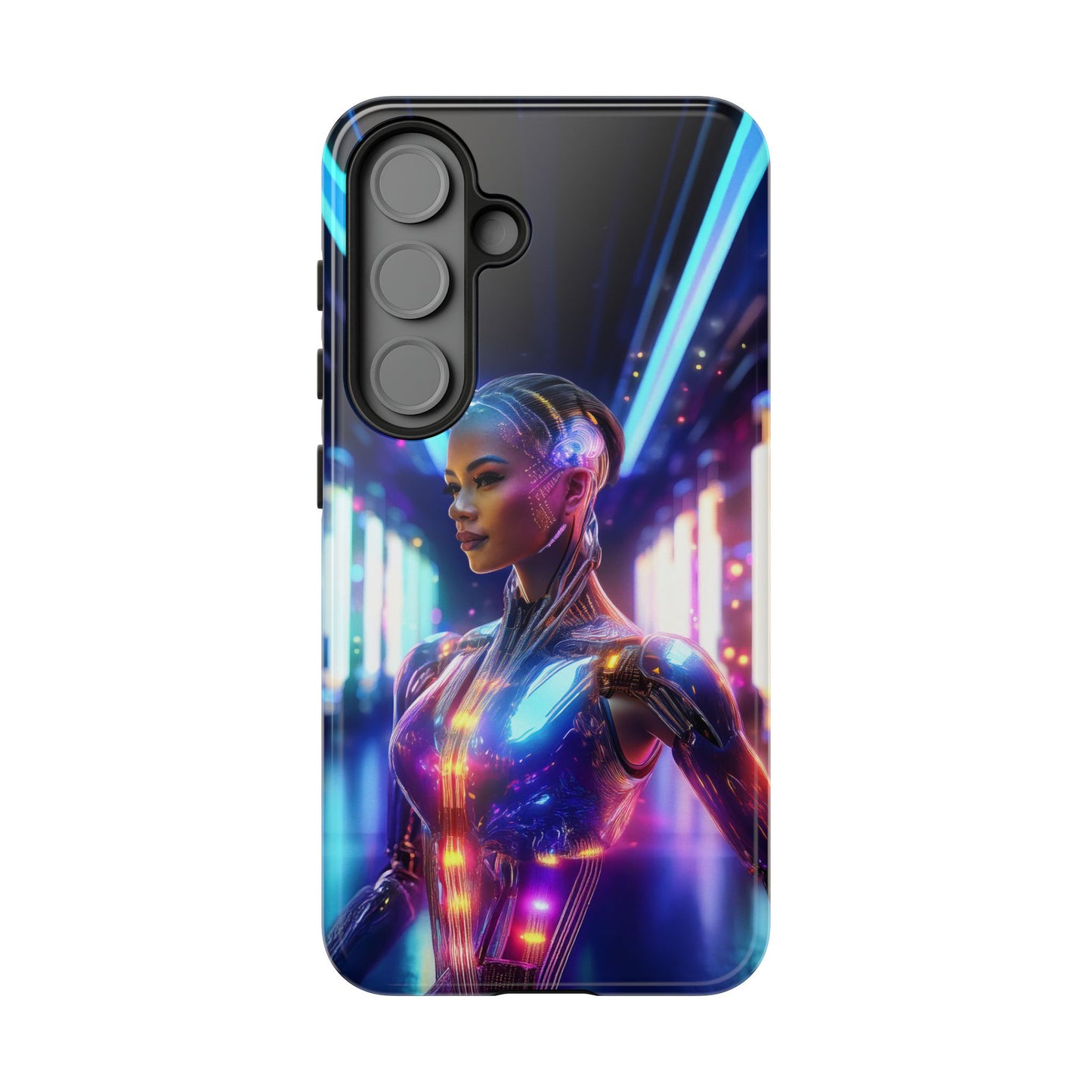 Futuristic Human Android Hybrid Cell Phone Case 010