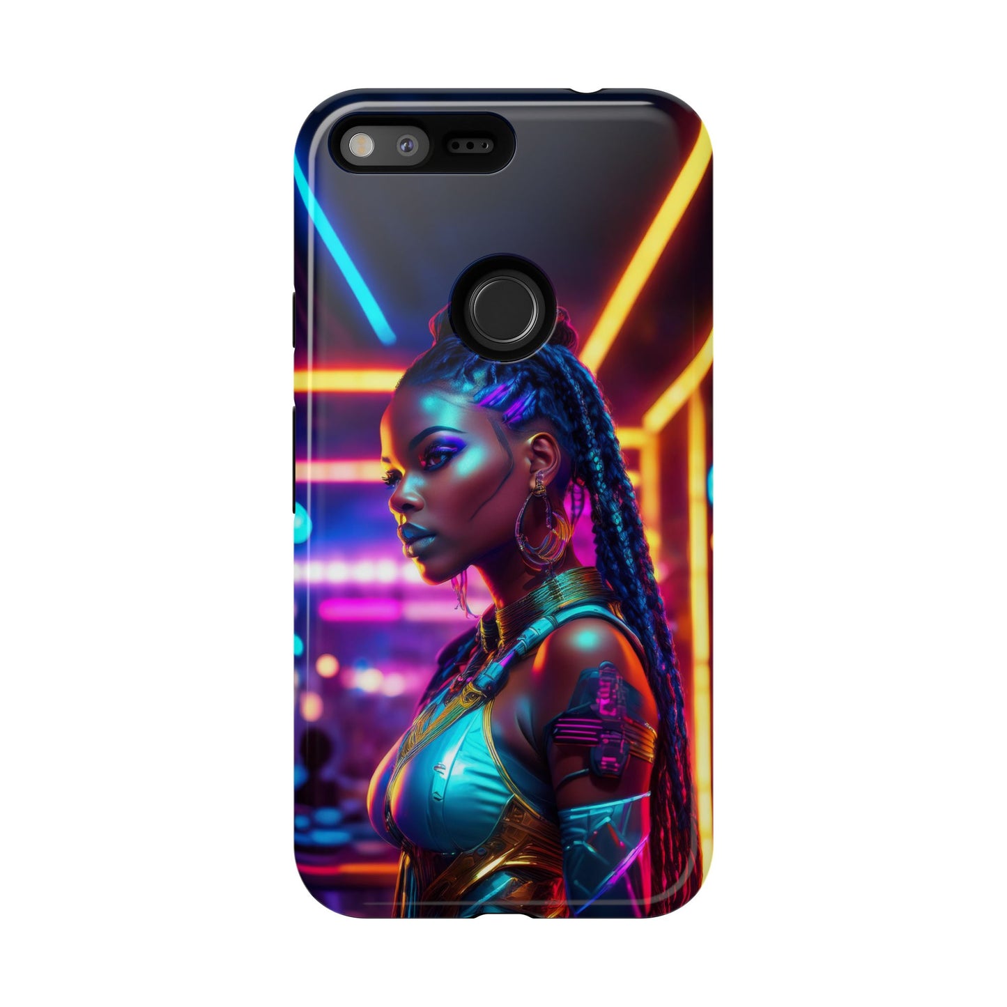 Futuristic Cyberpunk Female Cell Phone Case 006