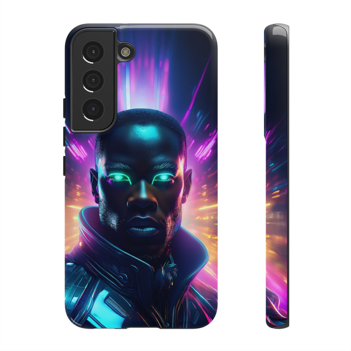 Futuristic Cyberpunk Male Cell Phone Case 022