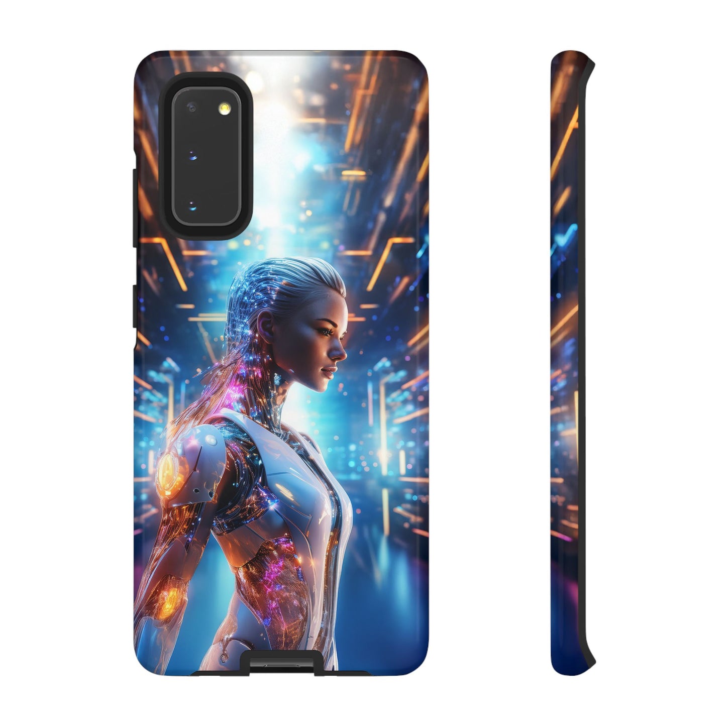 Futuristic Human Android Hybrid Cell Phone Case 008