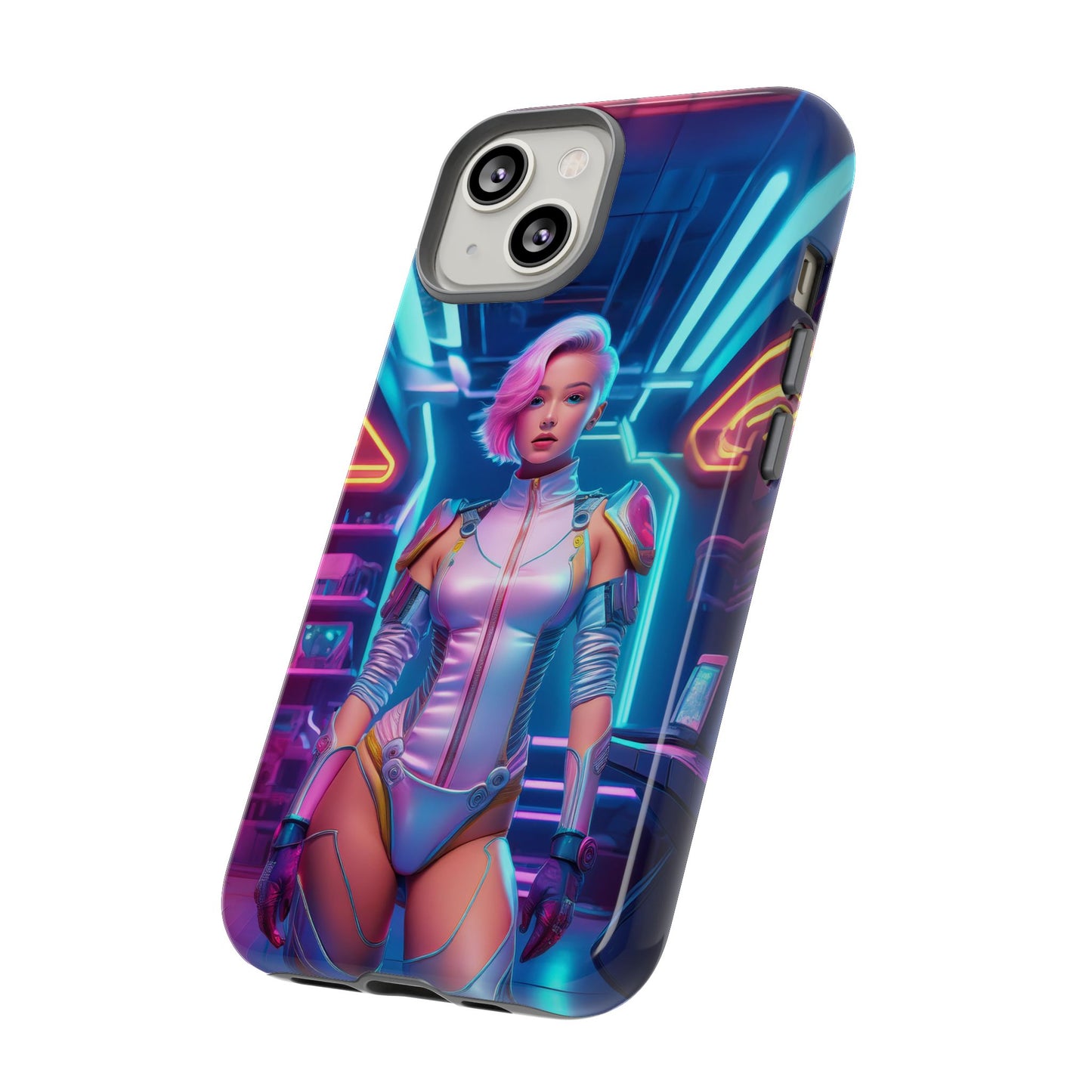 Futuristic Cyberpunk Female Cell Phone Case 002