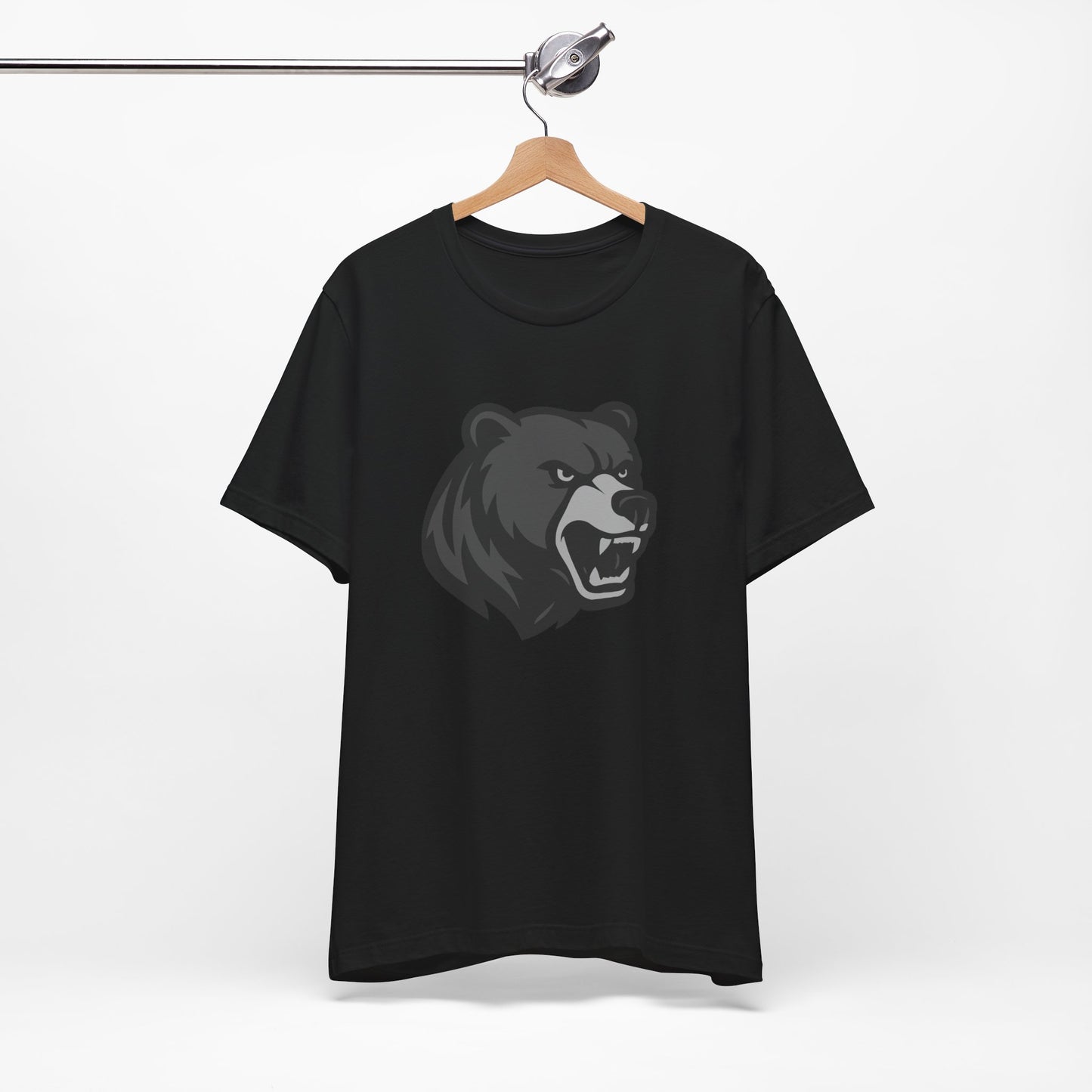 Ferocious Bear Head Graphic Tee Dark Theme – Bold Vector Design for Strong Personalities