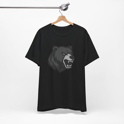 Ferocious Bear Head Graphic Tee Dark Theme – Bold Vector Design for Strong Personalities