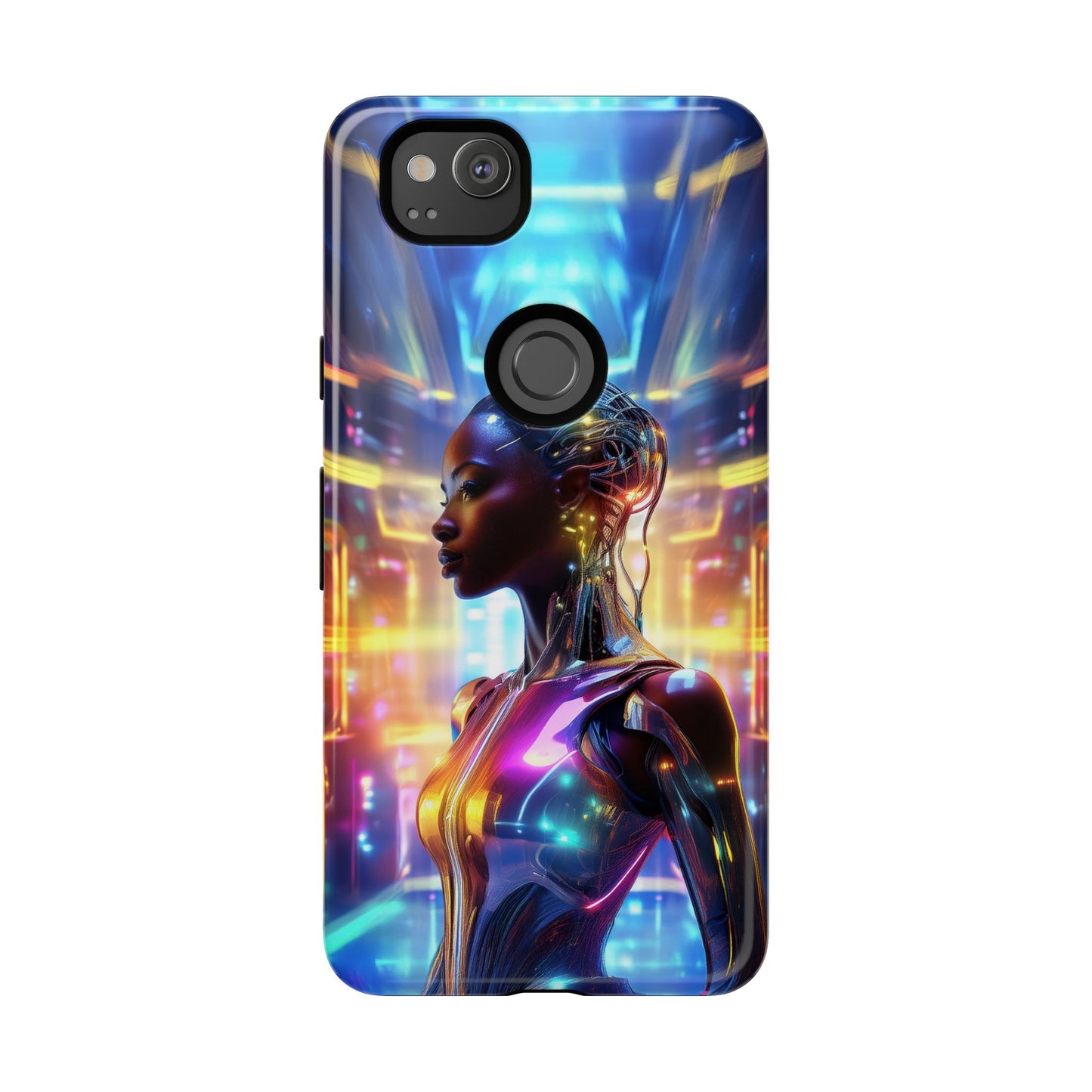 Futuristic Human Android Hybrid Cell Phone Case 011