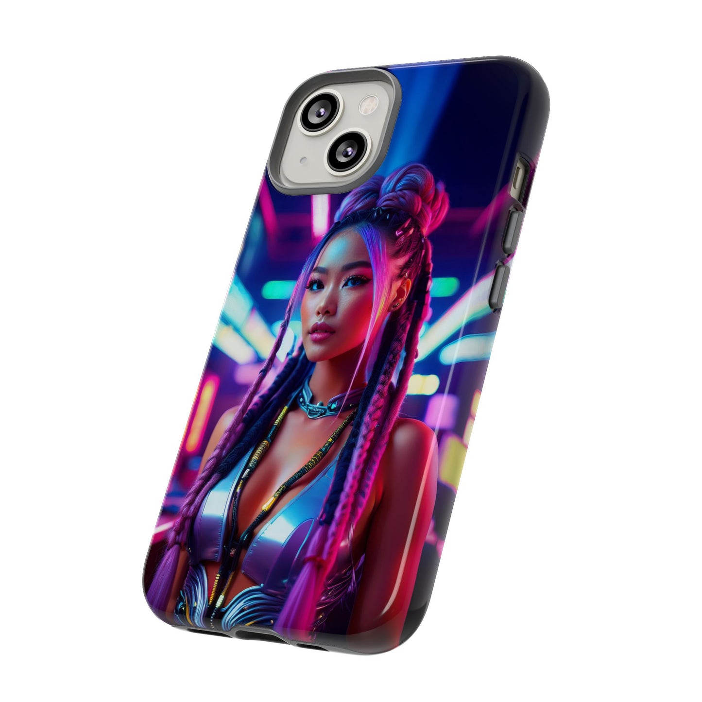 Futuristic Cyberpunk Female Cell Phone Case 008