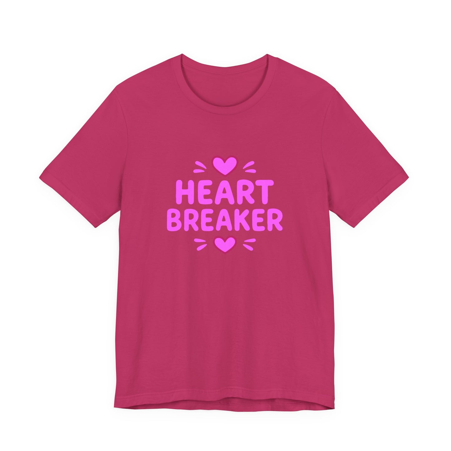 Colorful Design Heartbreaker Shirt – Cute Bubble Letter Tee with a Sarcastic Twist for Sweet but Savage Individuals. Unisex Jersey Short Sleeve Tee