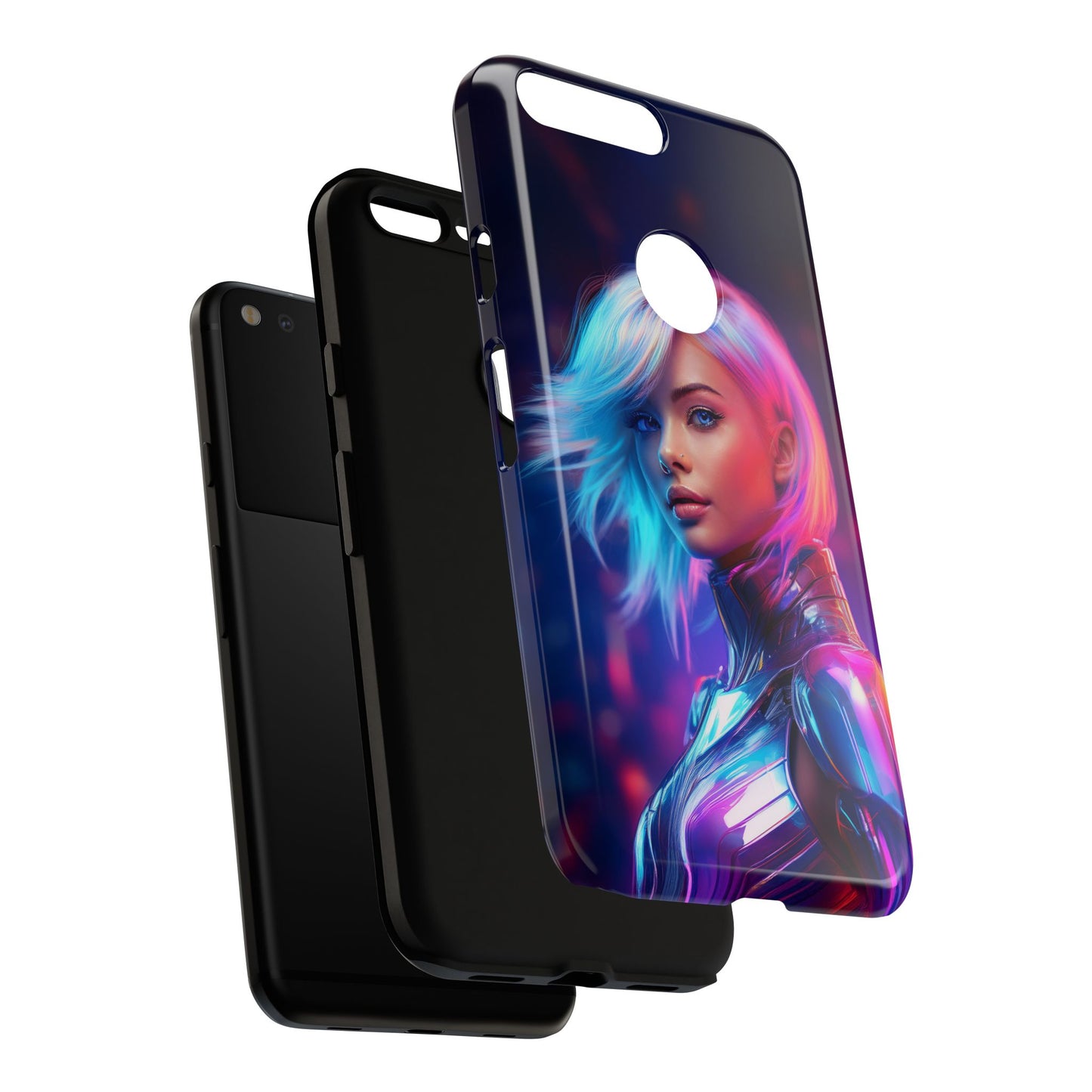 Futuristic Cyberpunk Female Cell Phone Case 028