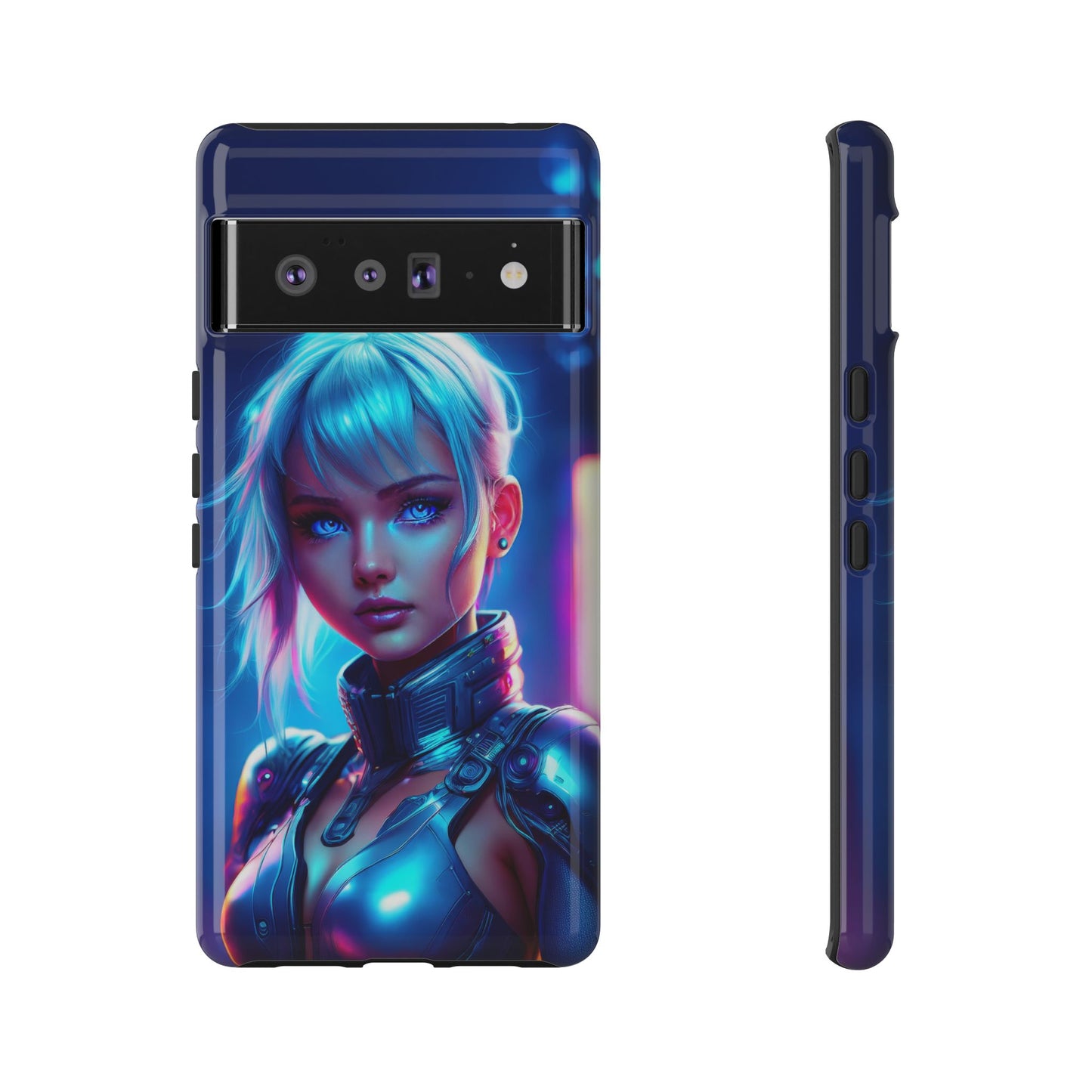 Futuristic Cyberpunk Female Cell Phone Case 013