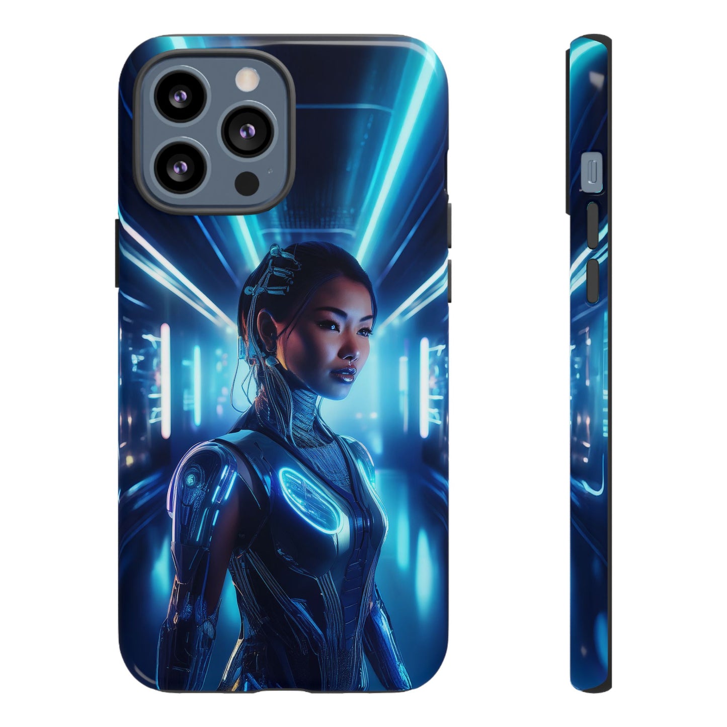 Futuristic Human Android Hybrid Cell Phone Case 004