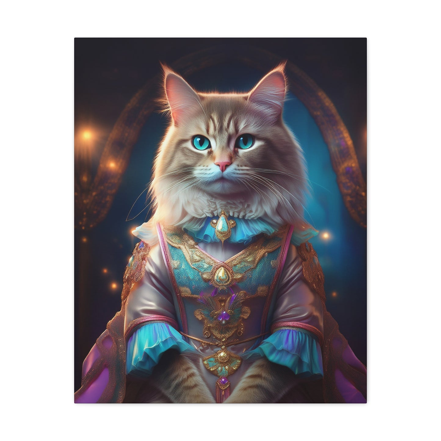 Meowgical Fairy Purrincess Canvas Art | Stretched Matte Wall Decor 001