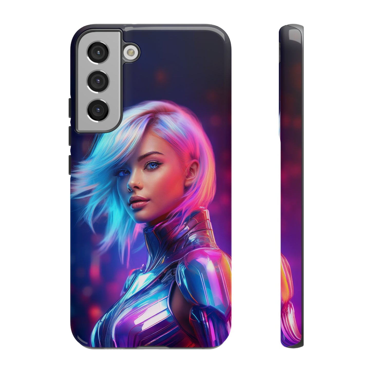 Futuristic Cyberpunk Female Cell Phone Case 028