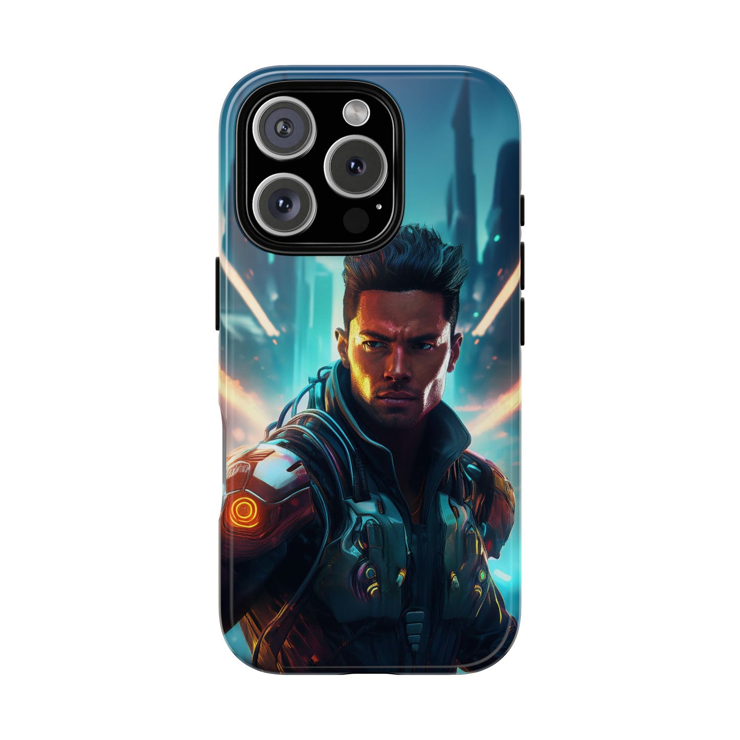 Futuristic Cyberpunk Male Cell Phone Case 015