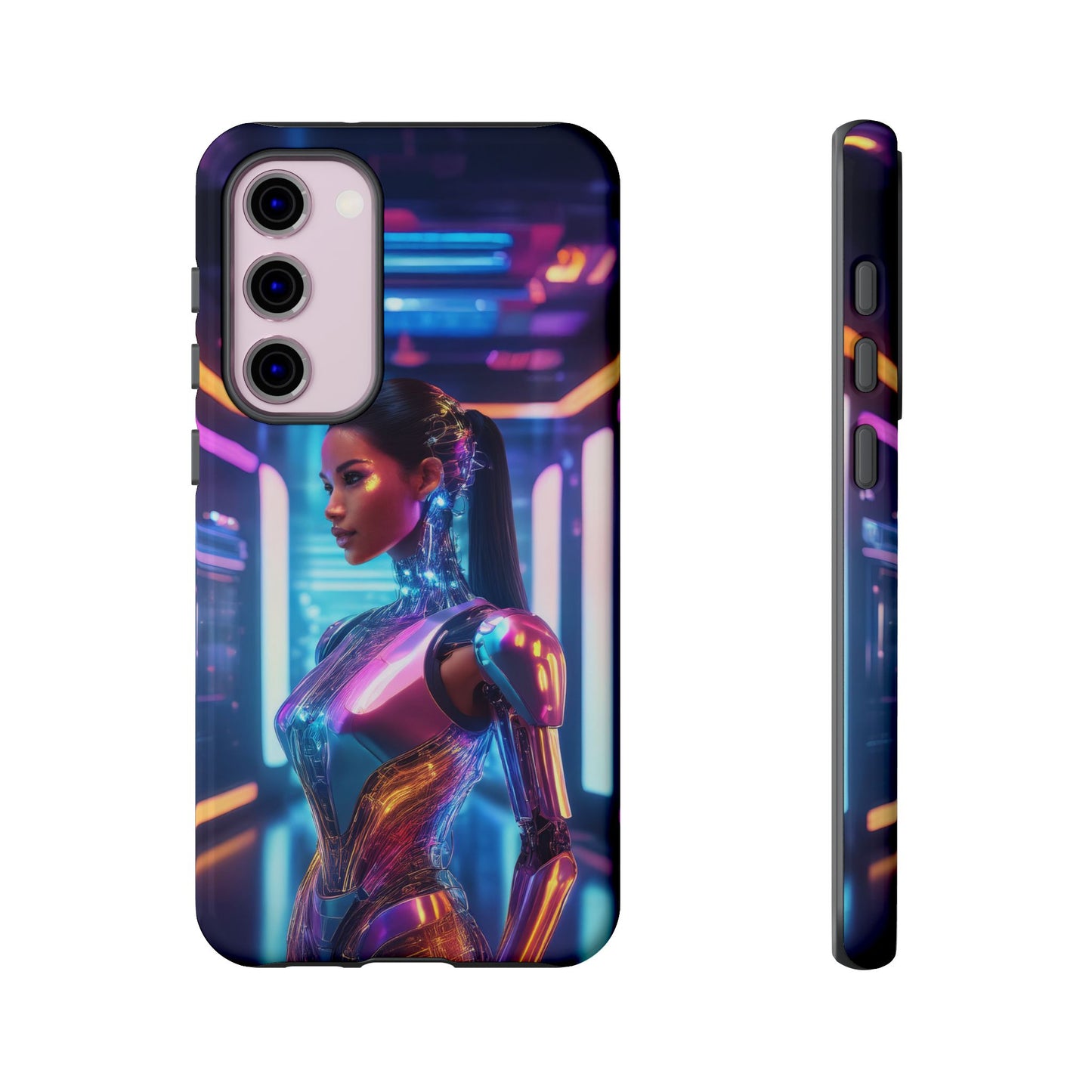 Futuristic Human Android Hybrid Cell Phone Case 016