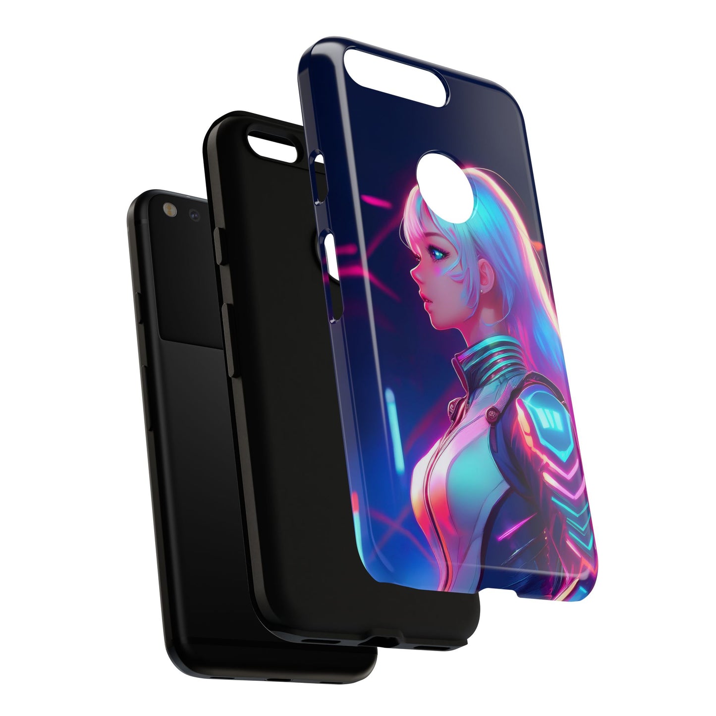 Futuristic Cyberpunk Female Cell Phone Case 009