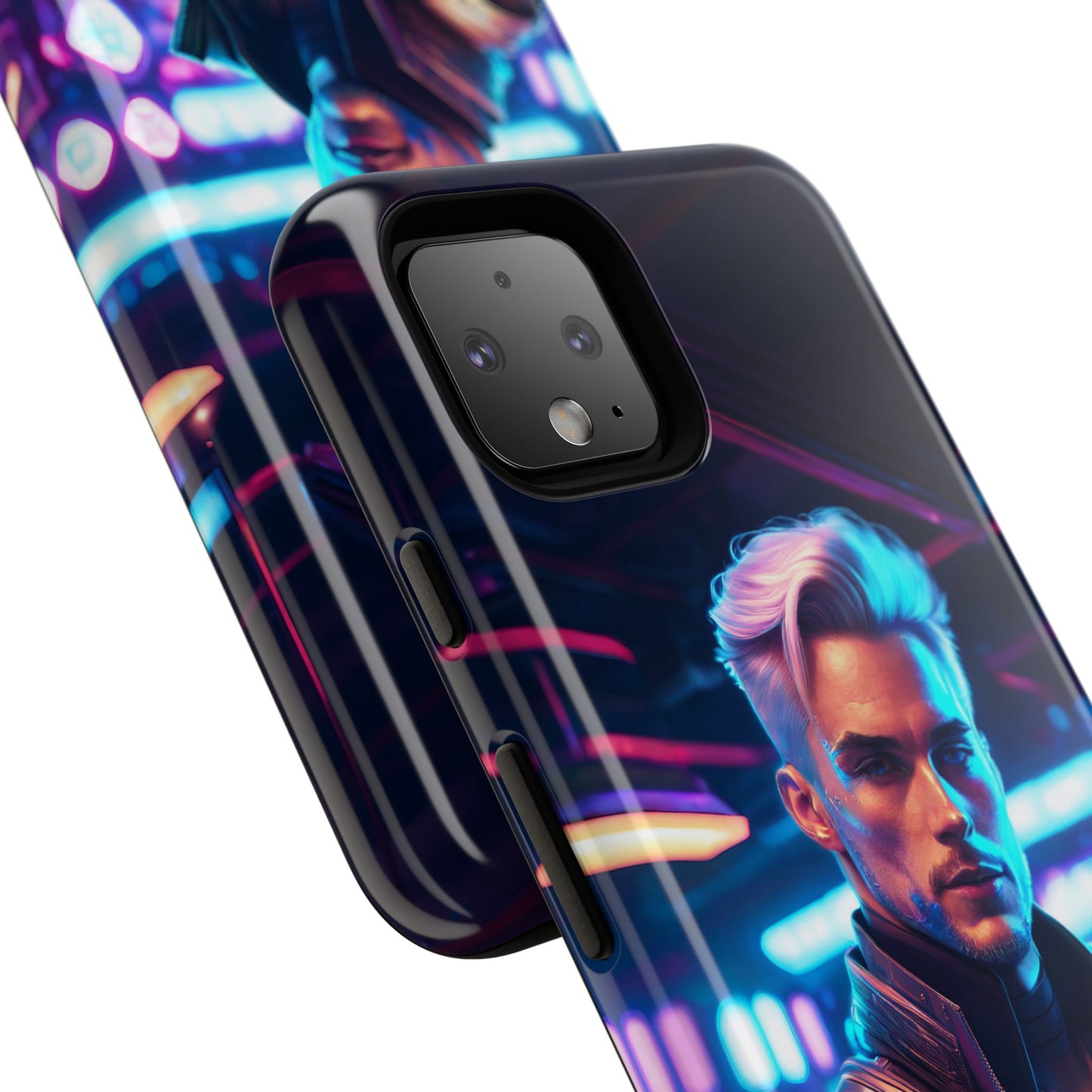 Futuristic Cyberpunk Male Cell Phone Case 008