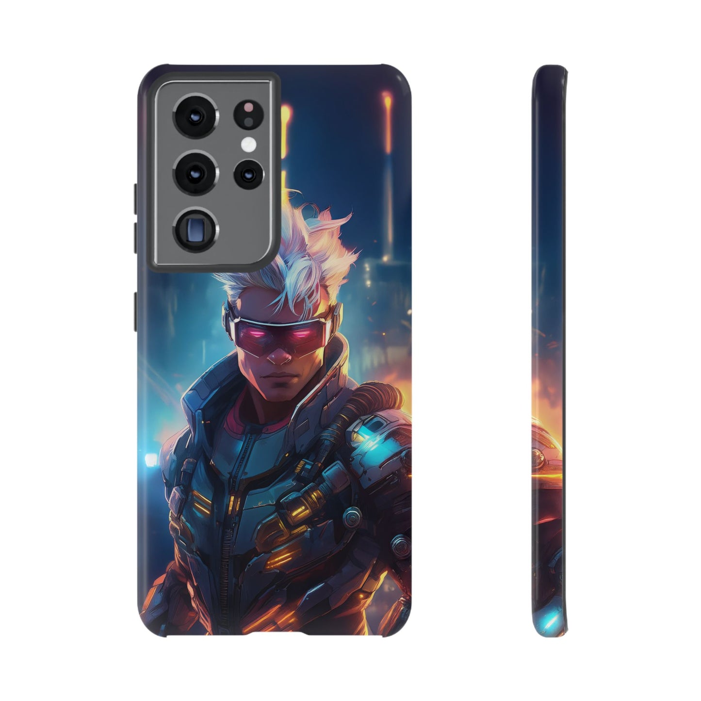 Futuristic Cyberpunk Male Cell Phone Case 018