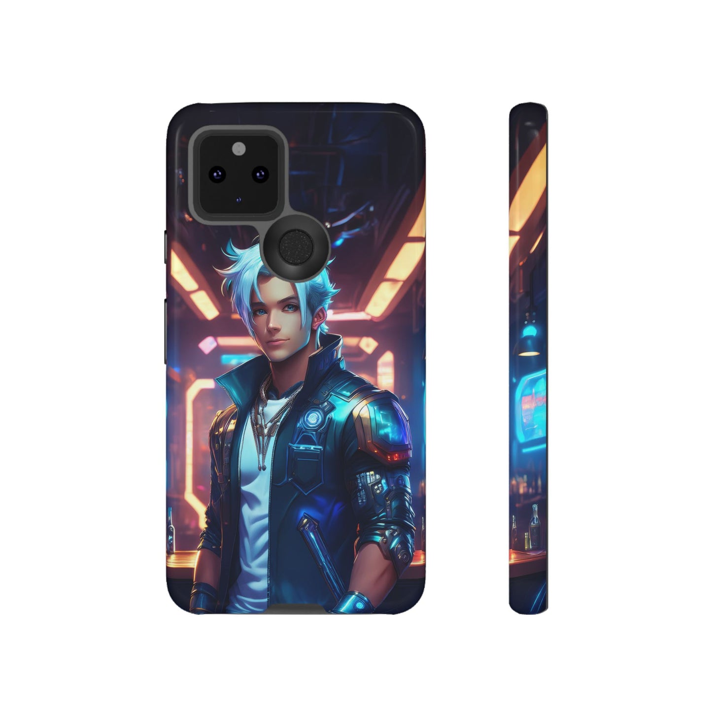 Futuristic Cyberpunk Male Cell Phone Case 009