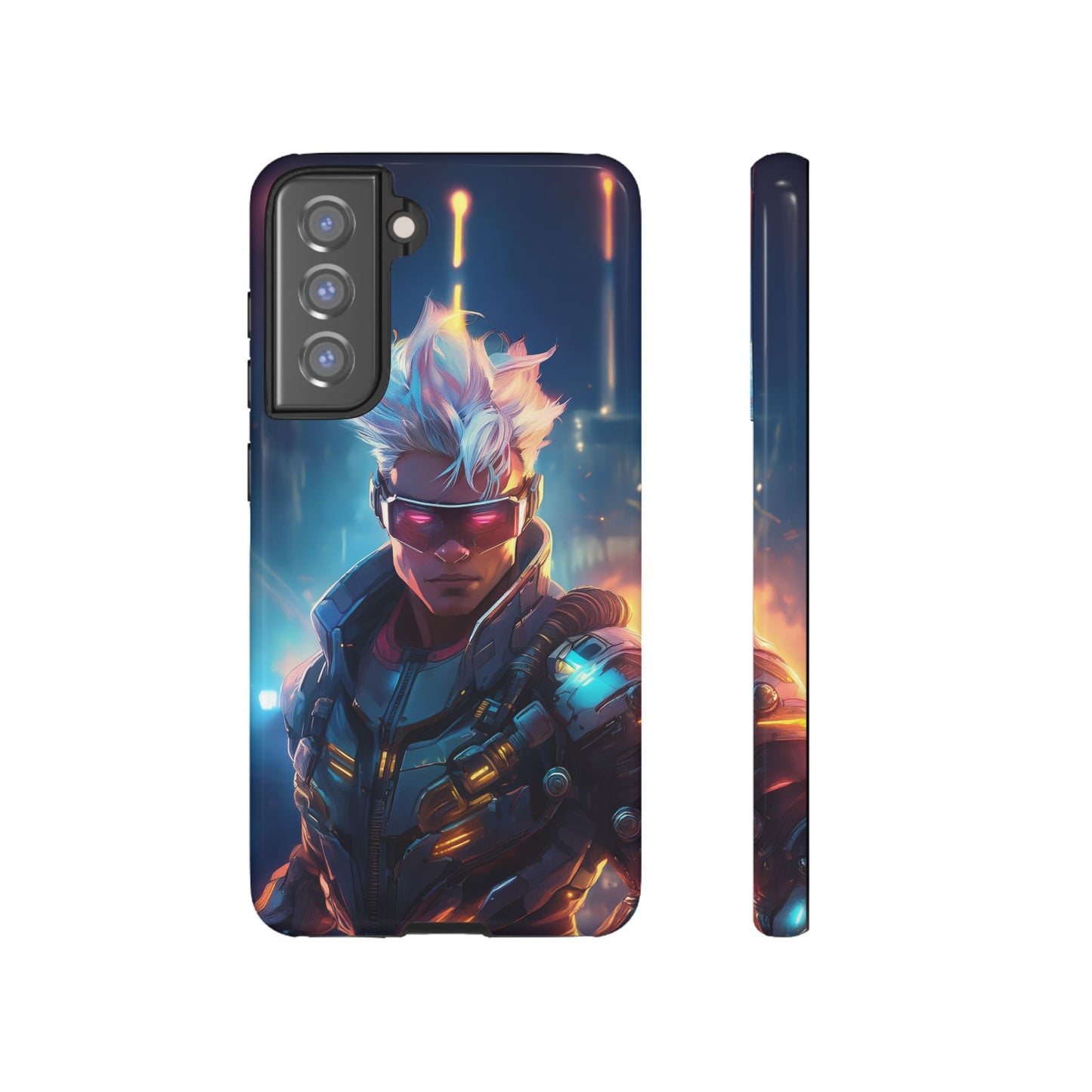 Futuristic Cyberpunk Male Cell Phone Case 018