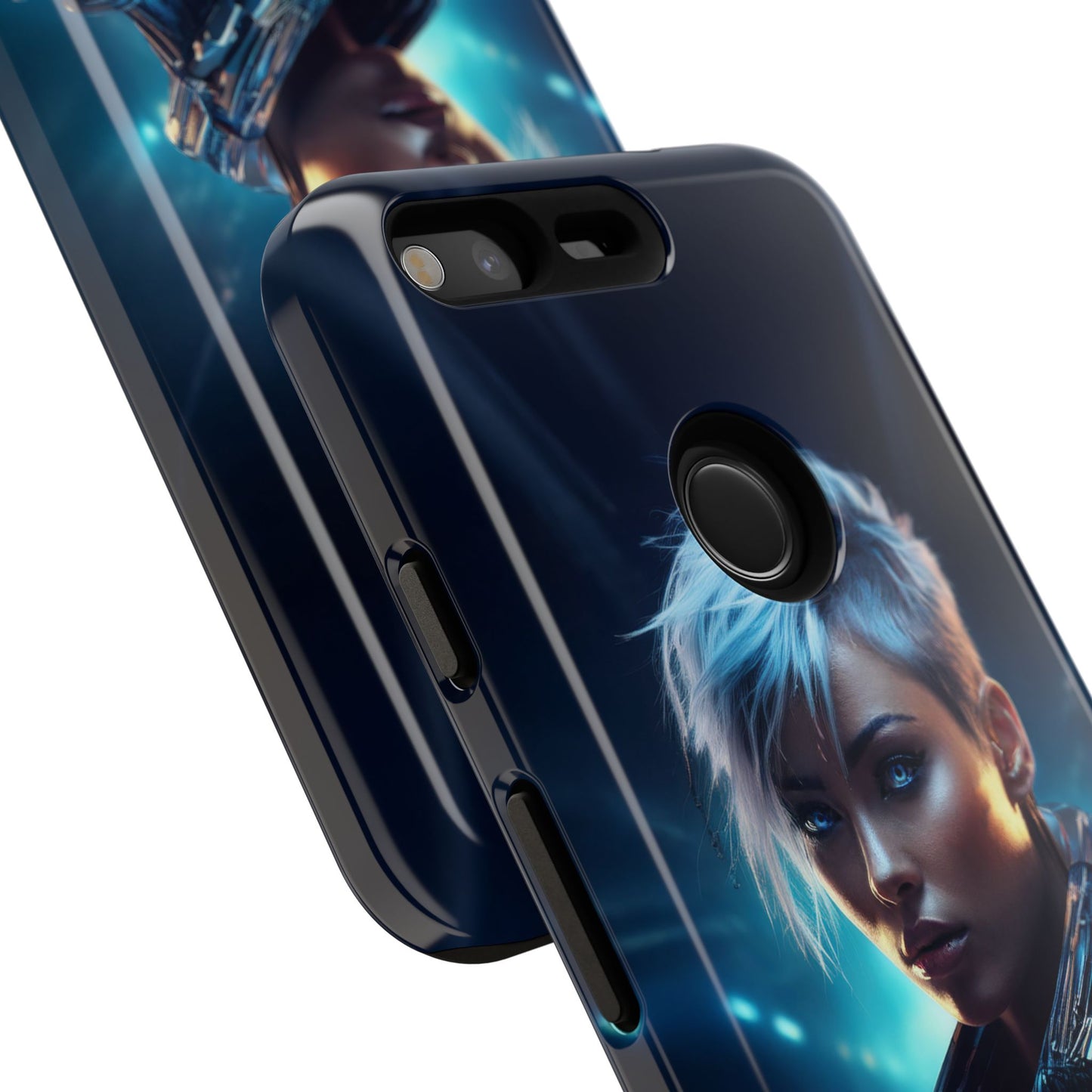 Futuristic Cyberpunk Female Cell Phone Case 027