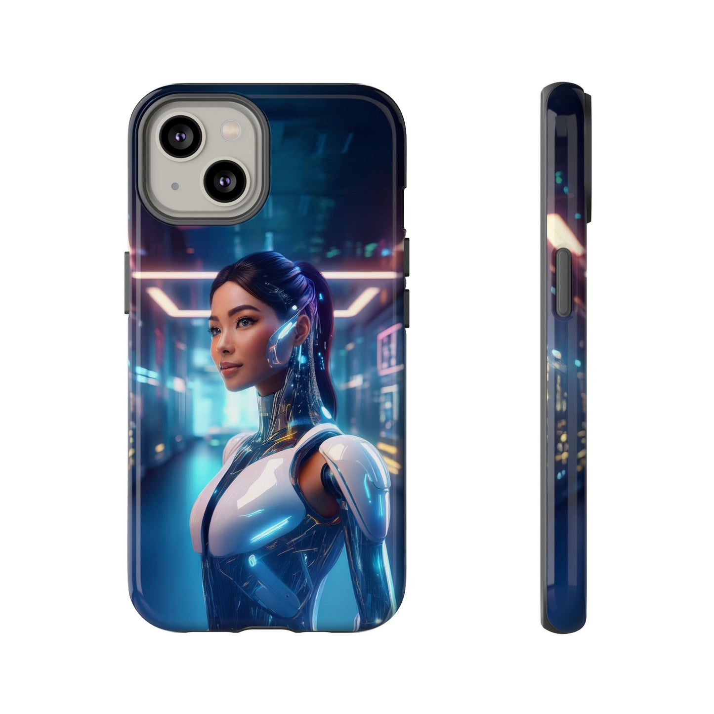 Futuristic Human Android Hybrid Cell Phone Case 005