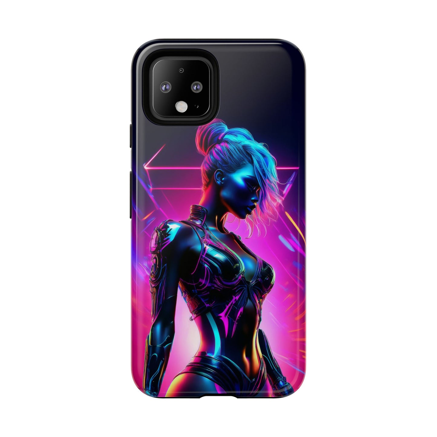 Futuristic Cyberpunk Female Cell Phone Case 017