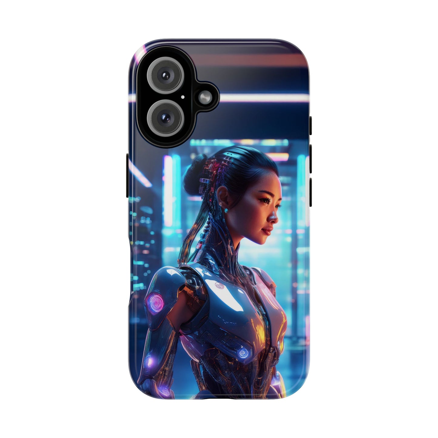 Futuristic Human Android Hybrid Cell Phone Case 013