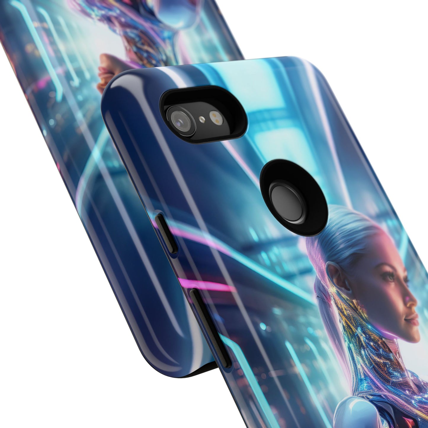 Futuristic Human Android Hybrid Cell Phone Case 015