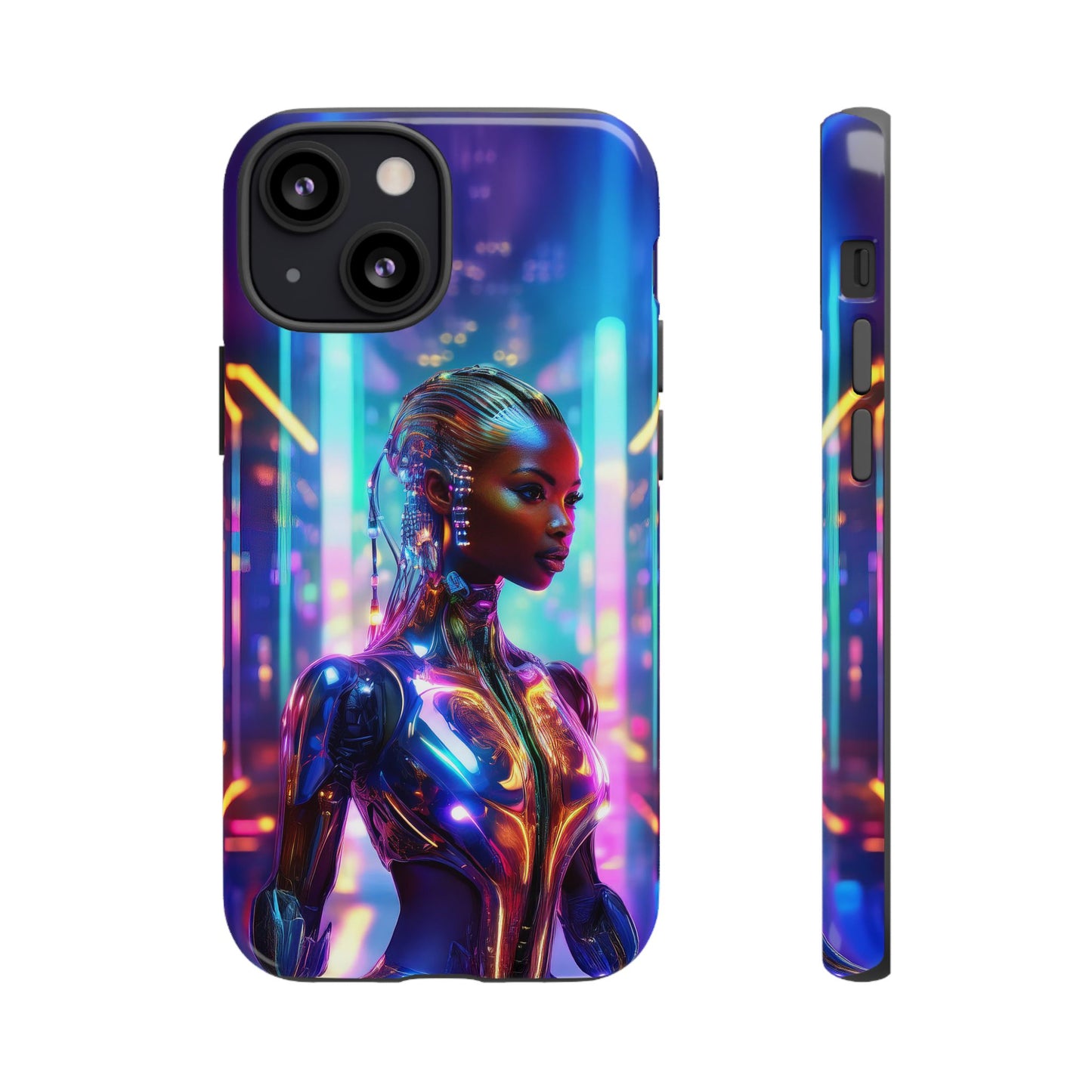 Futuristic Human Android Hybrid Cell Phone Case 018