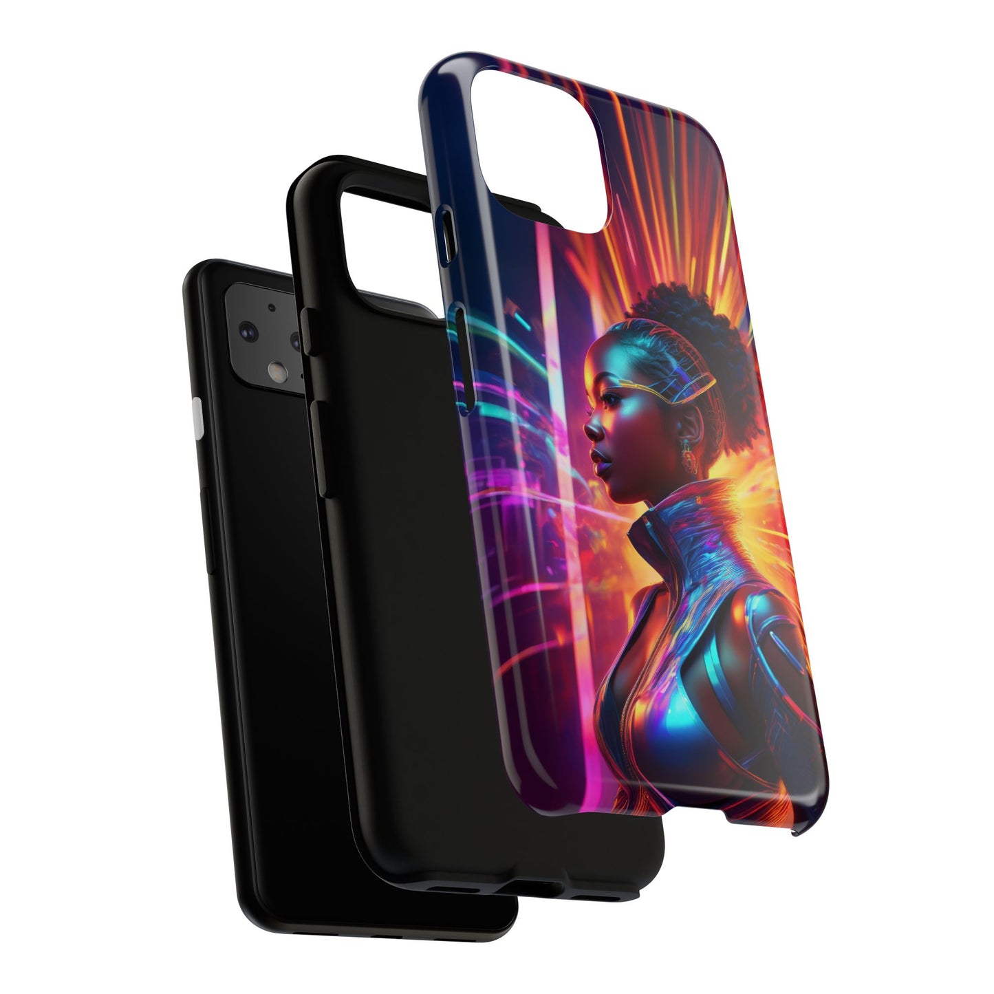 Futuristic Cyberpunk Female Cell Phone Case 001