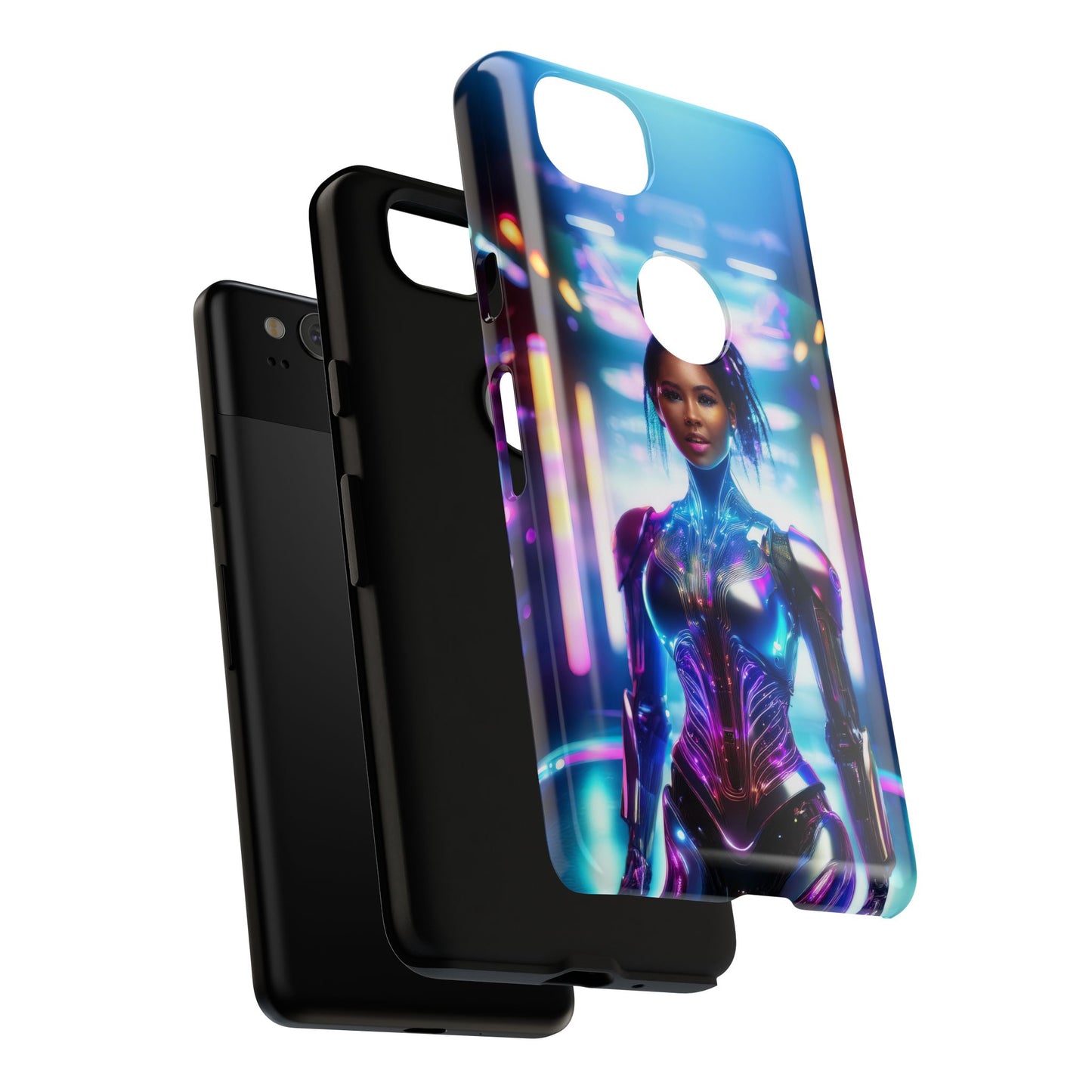 Futuristic Human Android Hybrid Cell Phone Case 009