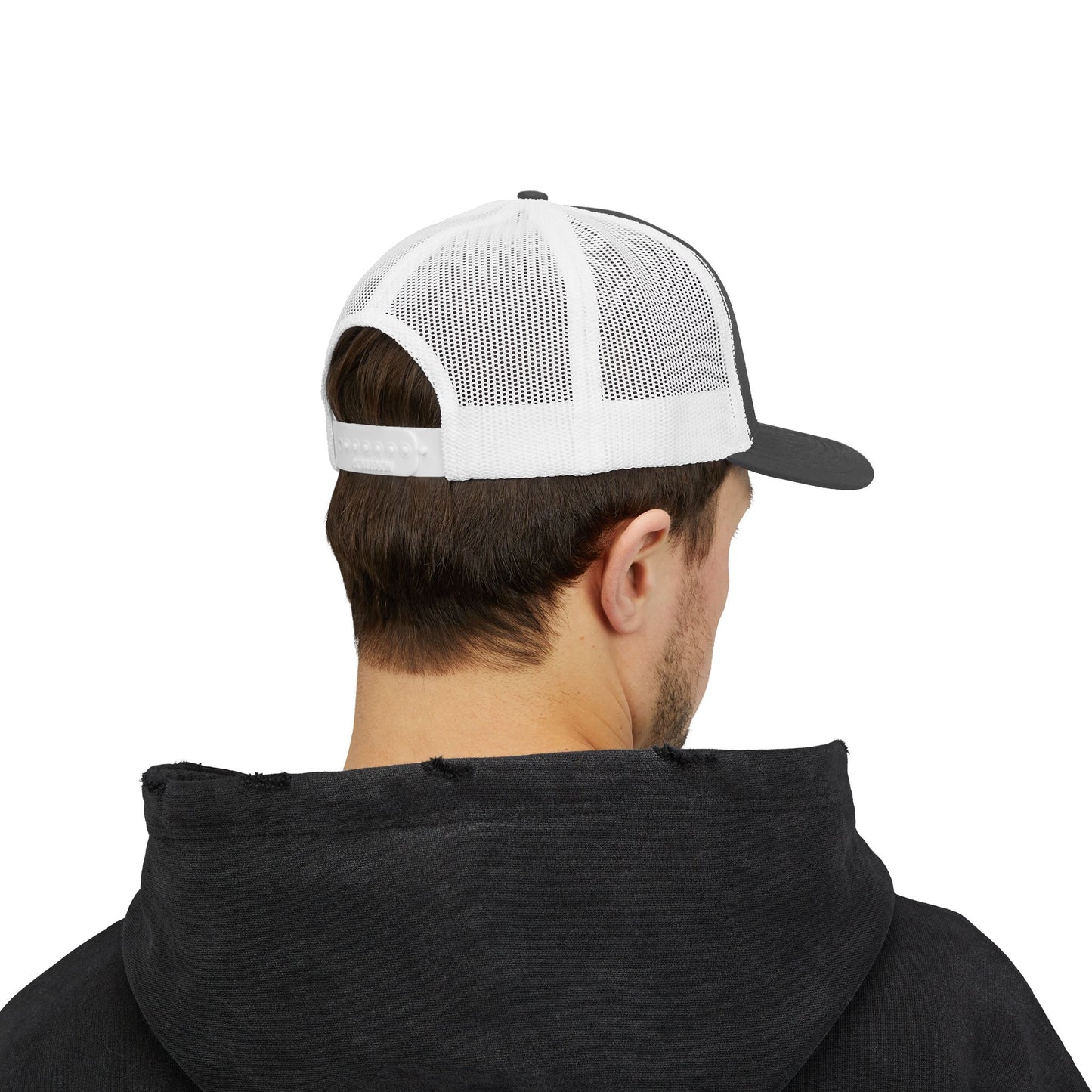 The Boss Trucker Hat – Embroidered Statement Hat for Power Moves Only. White Letters