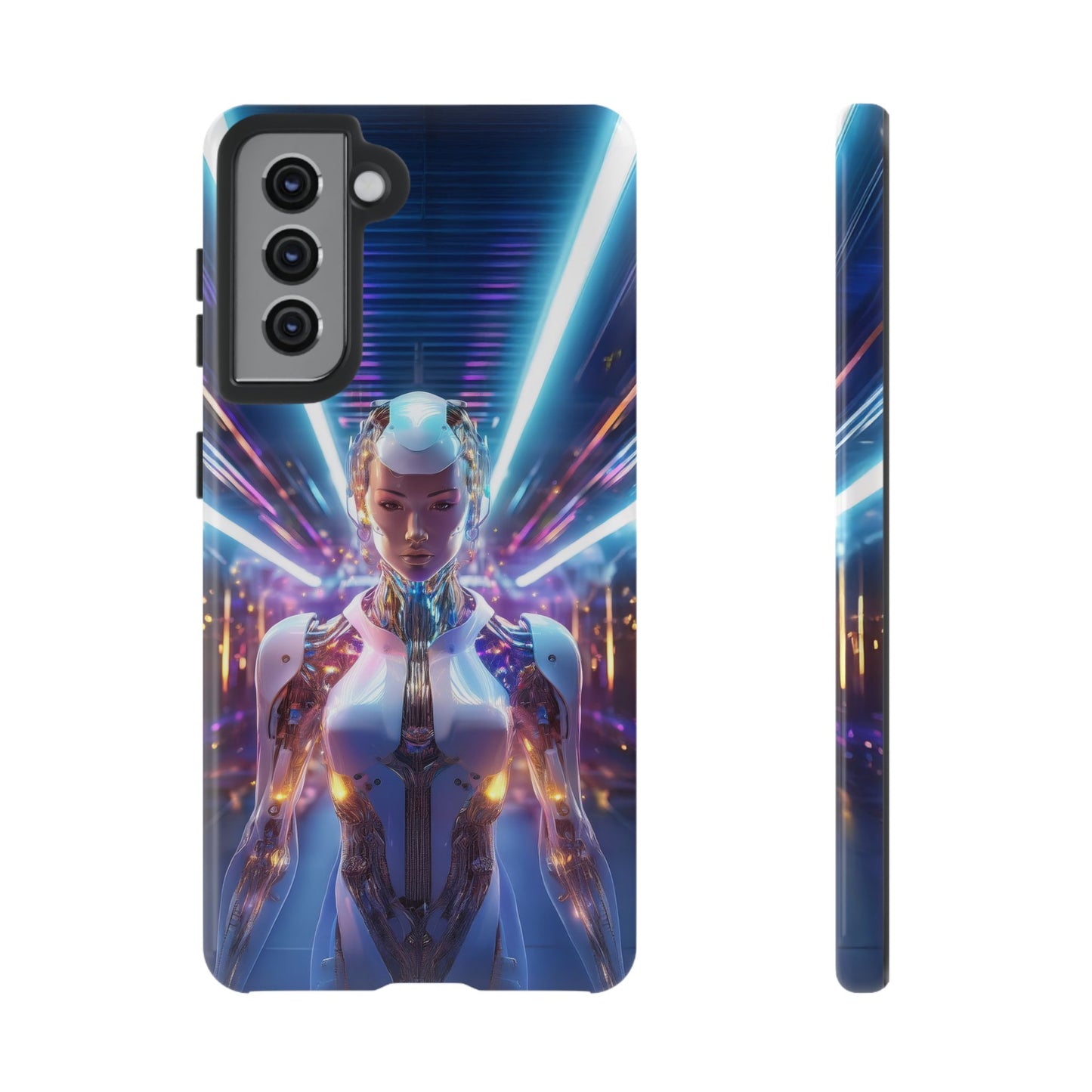 Futuristic Human Android Hybrid Cell Phone Case 007