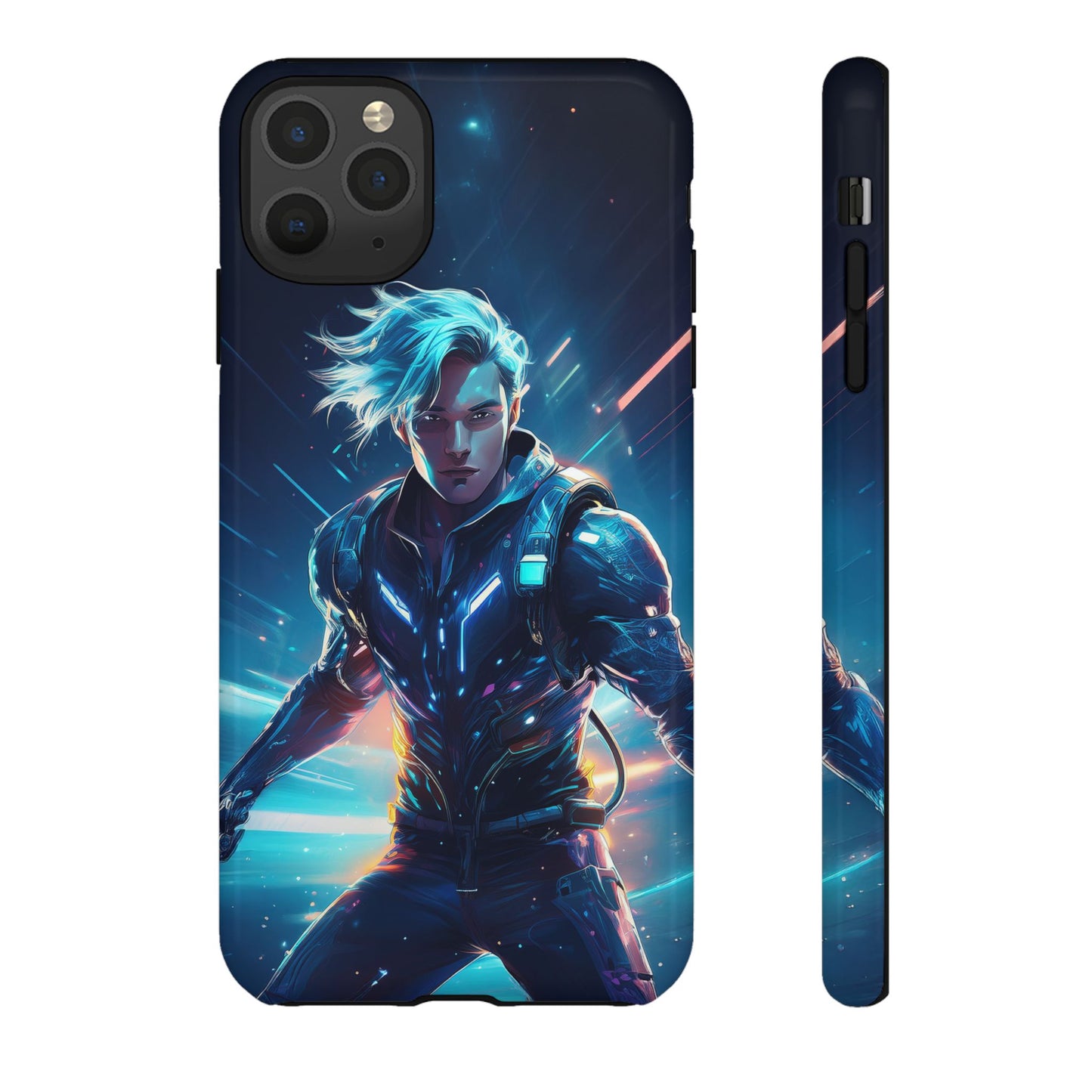 Futuristic Cyberpunk Male Cell Phone Case 024