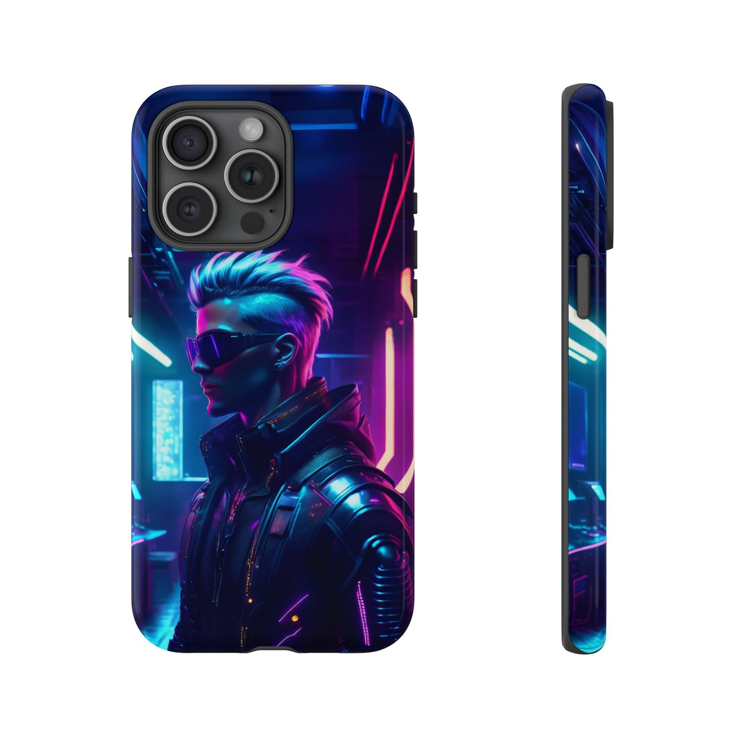 Futuristic Cyberpunk Male Cell Phone Case 002