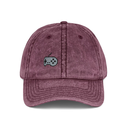 Retro Game Controller Vintage Hat – Embroidered Gamer Hat for Vintage Video Game Lovers and 90s Nostalgia