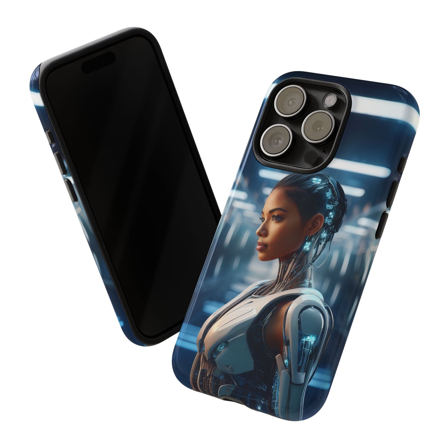 Futuristic Human Android Hybrid Cell Phone Case 002