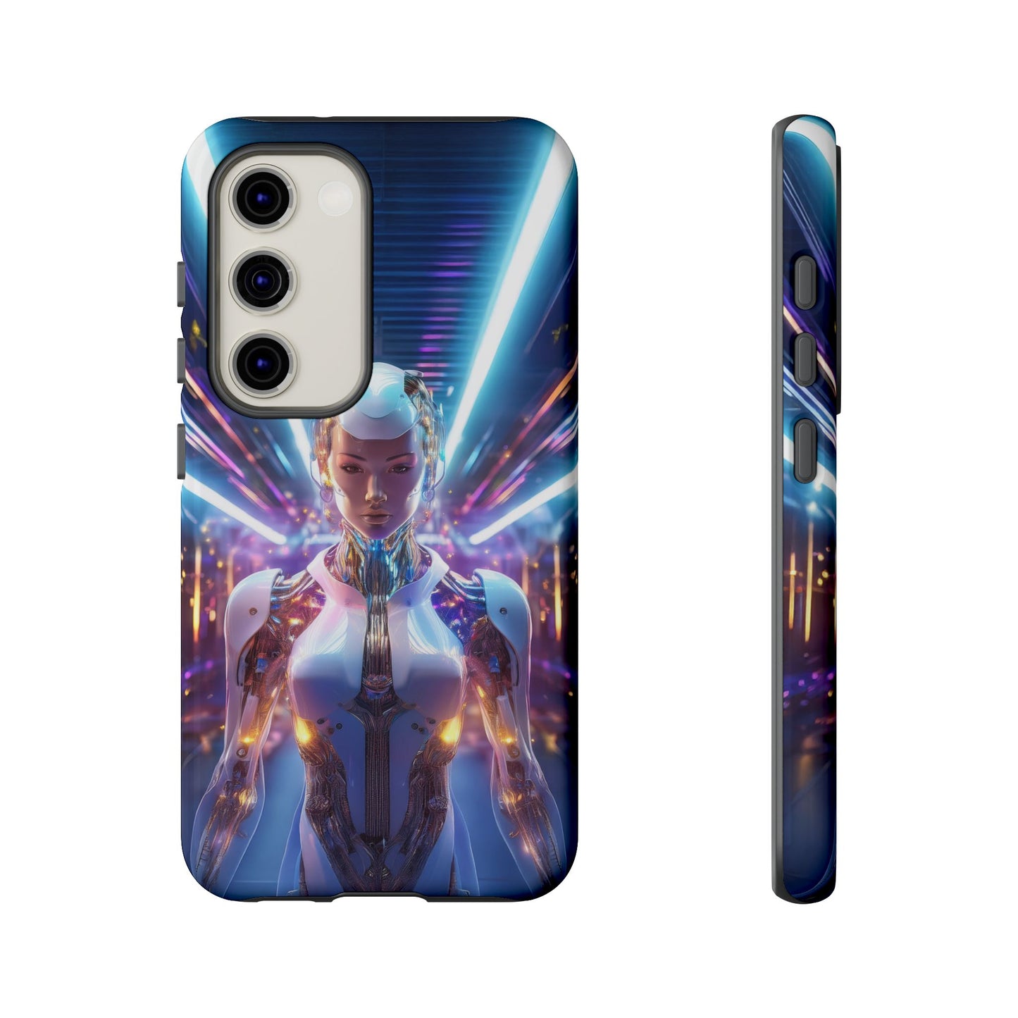 Futuristic Human Android Hybrid Cell Phone Case 007