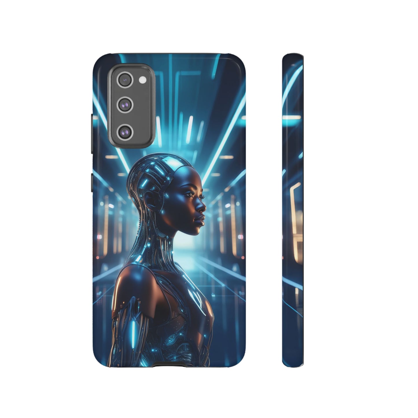 Futuristic Human Android Hybrid Cell Phone Case 003