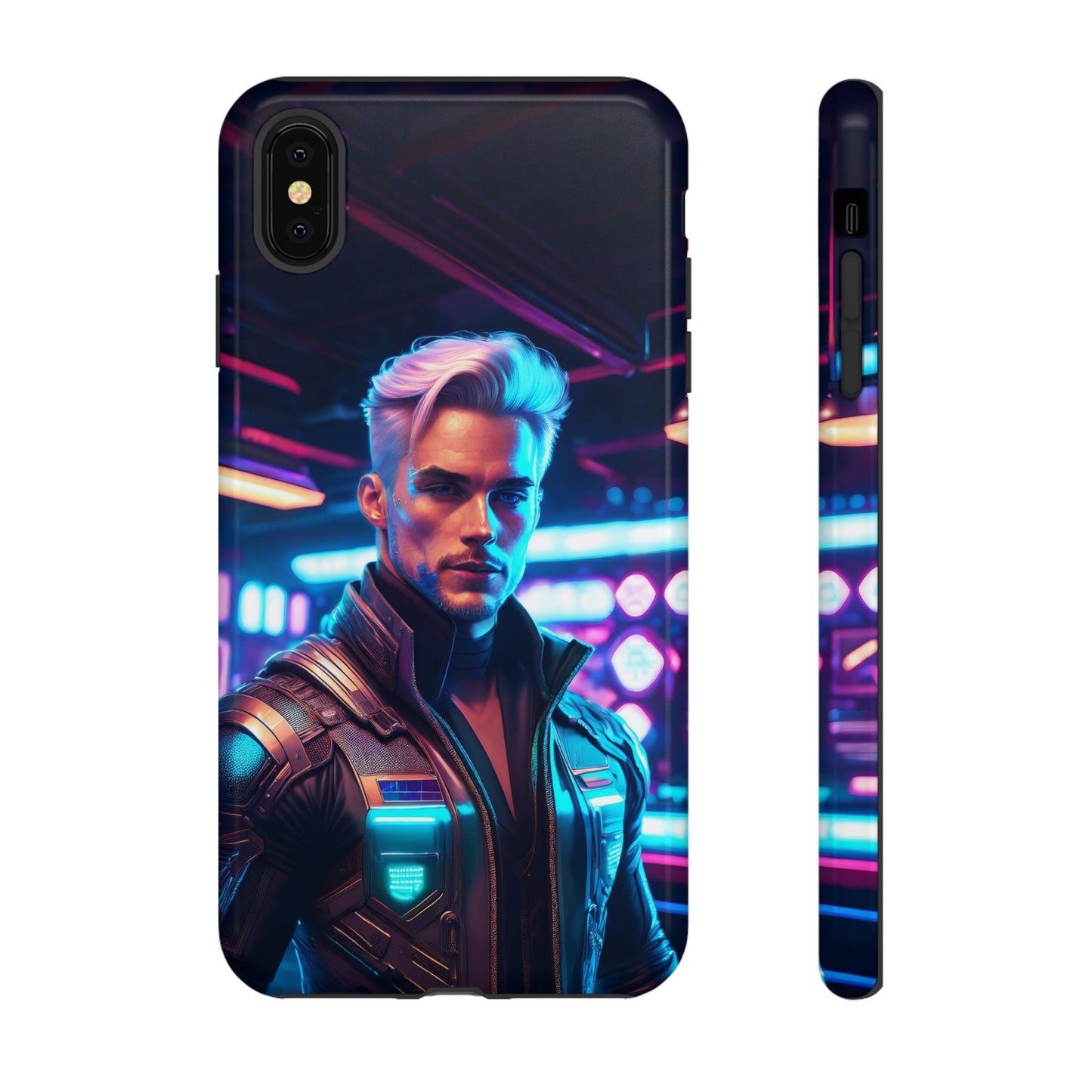 Futuristic Cyberpunk Male Cell Phone Case 008