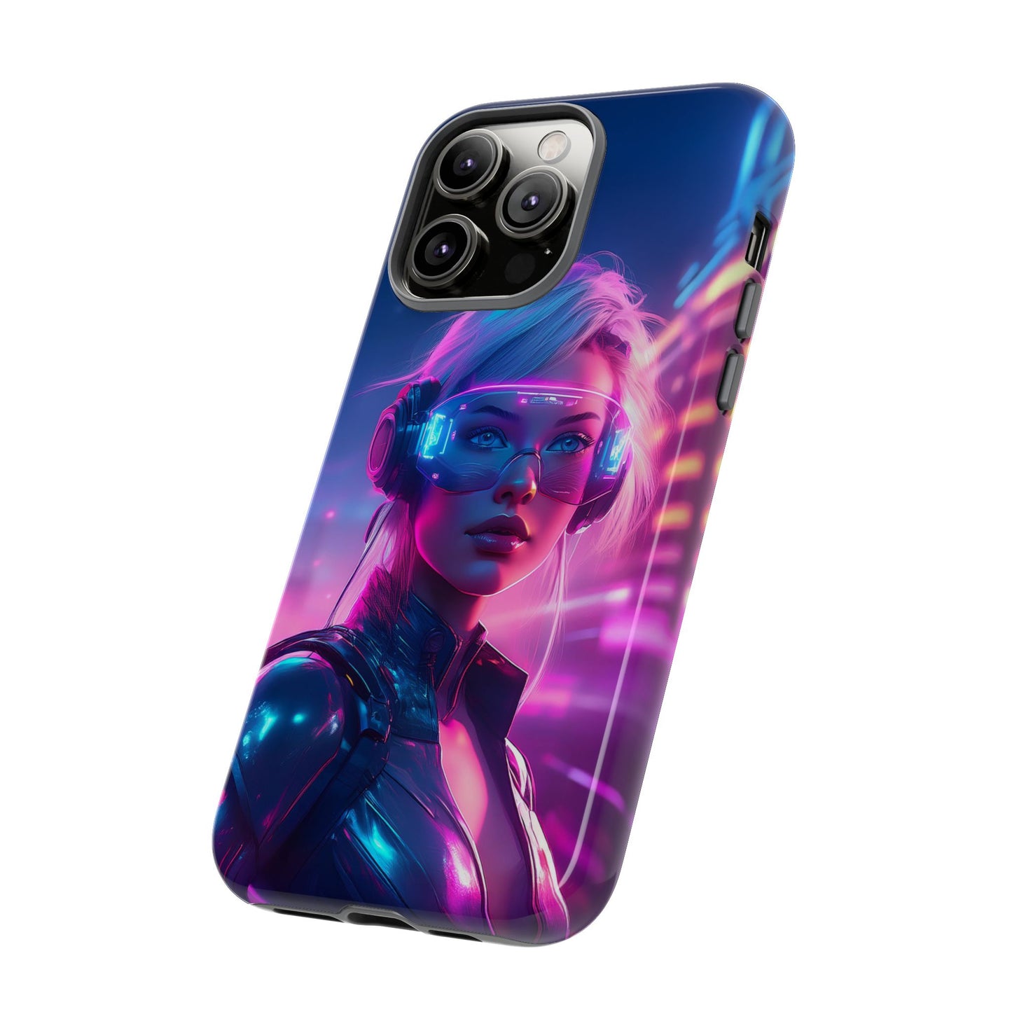 Futuristic Cyberpunk Female Cell Phone Case 029