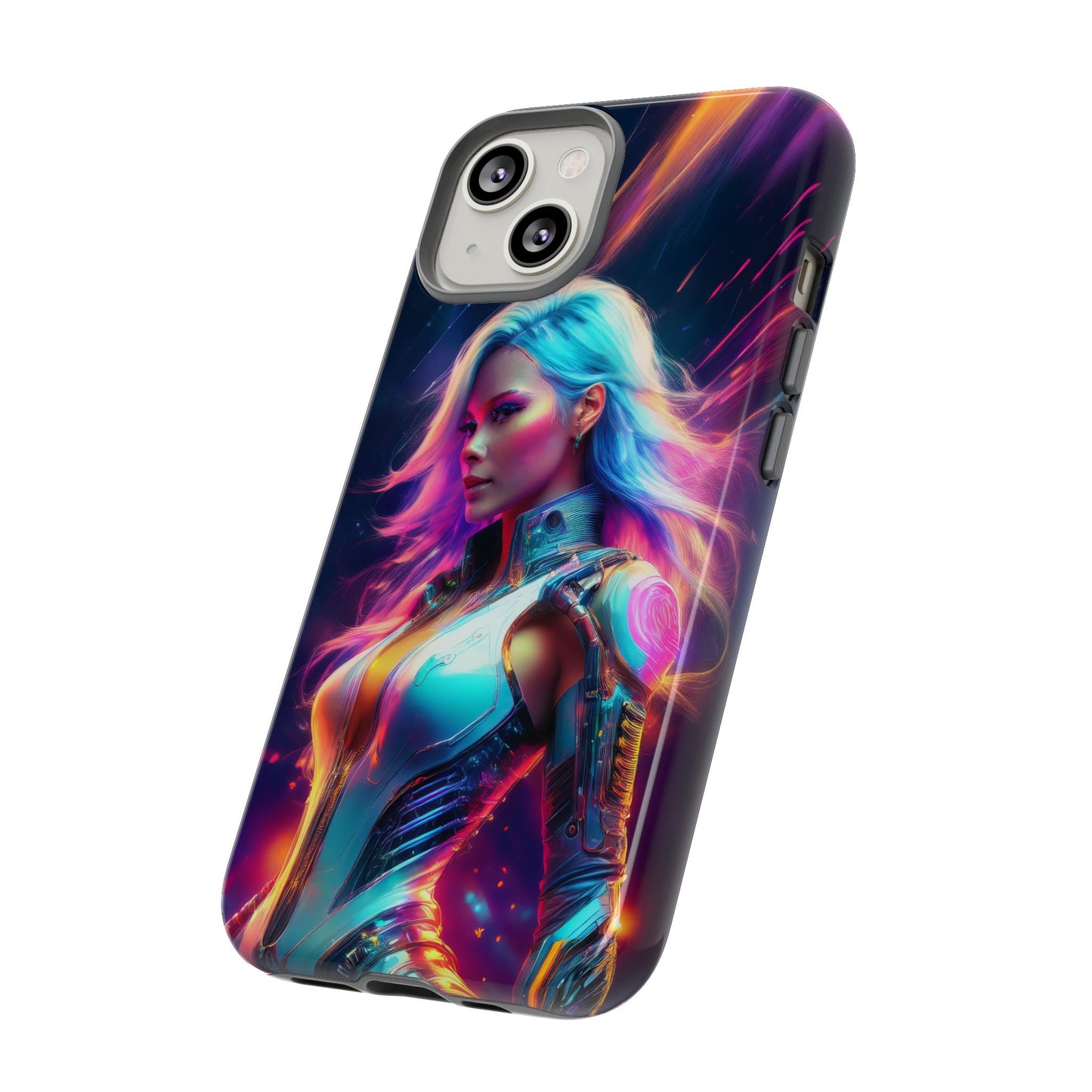 Futuristic Cyberpunk Female Cell Phone Case 012