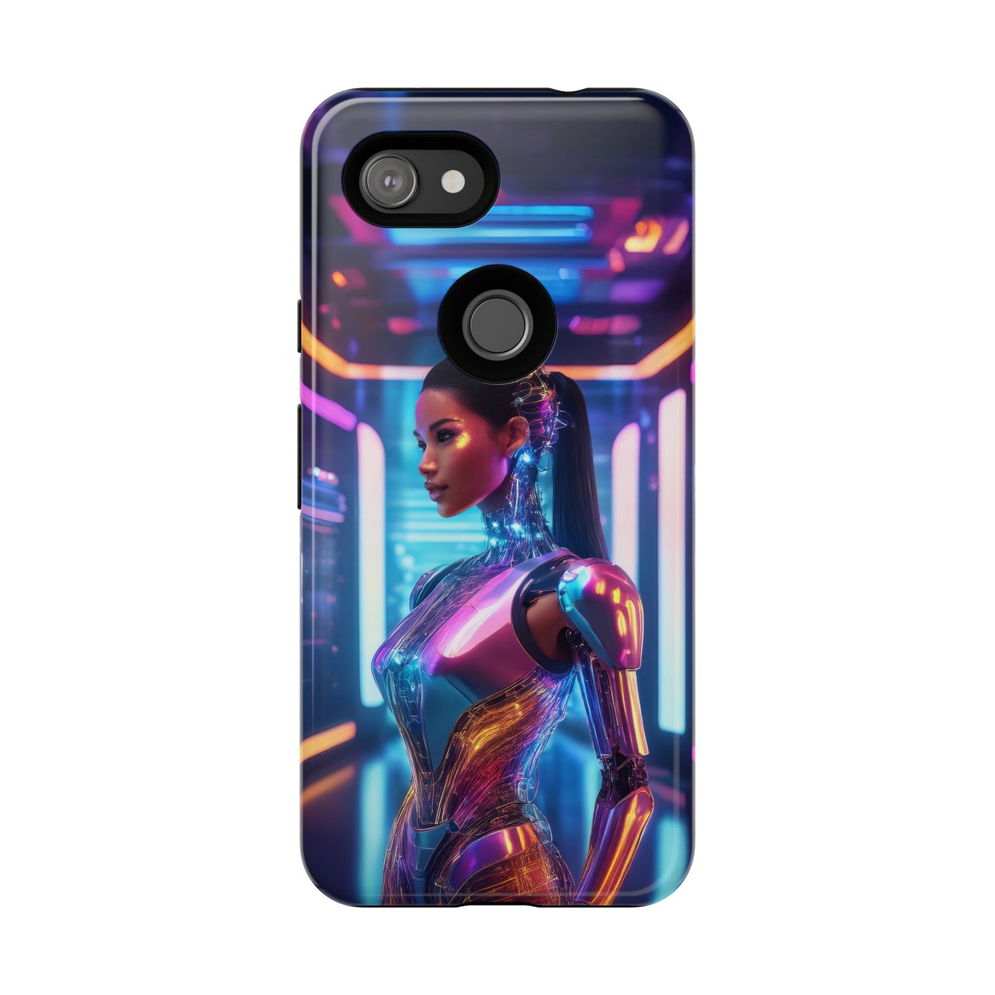 Futuristic Human Android Hybrid Cell Phone Case 016